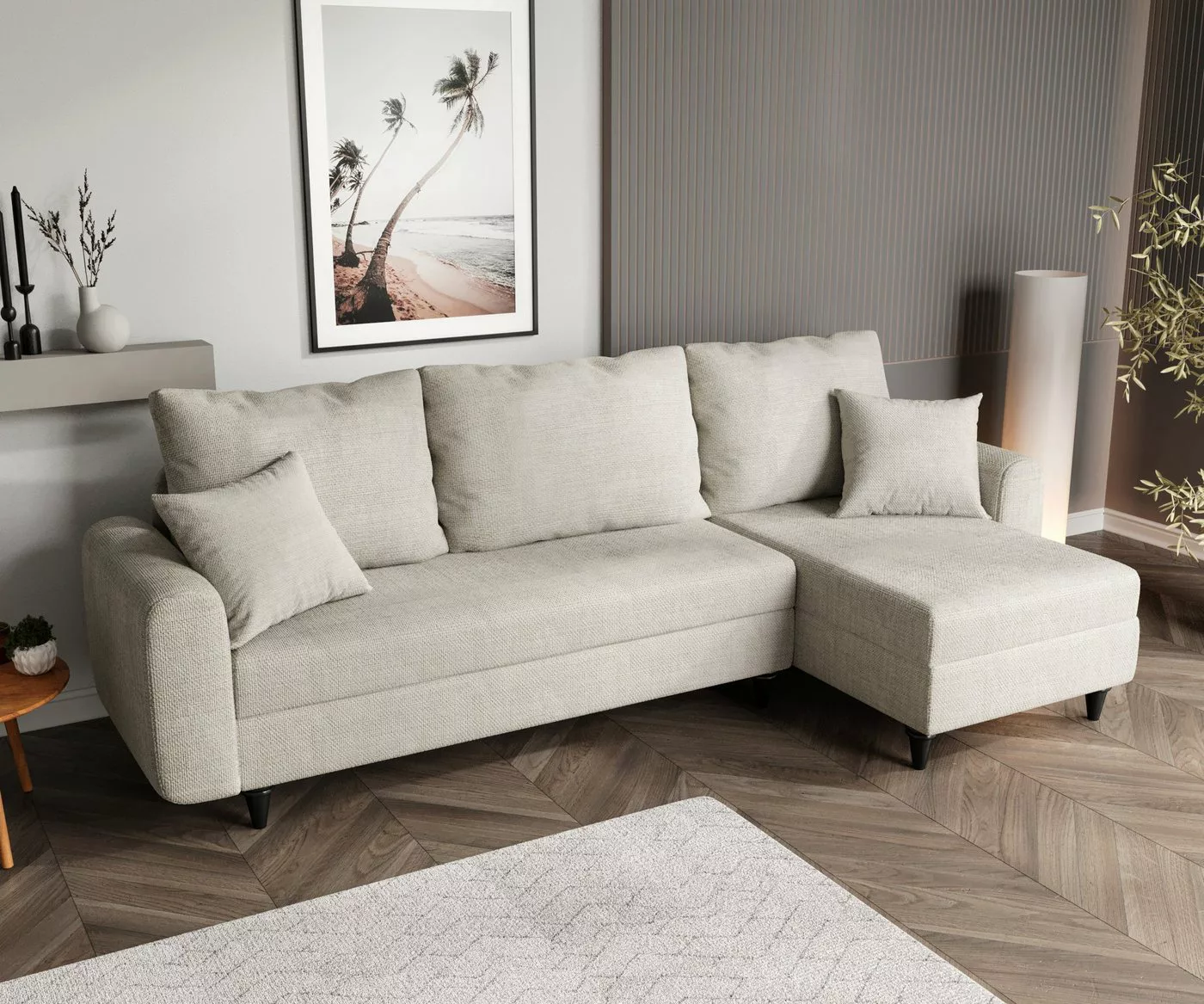 Gozos Ecksofa Palencia, Wohnzimmermöbel, L-Form Sofa, Beidseitg montierbar, günstig online kaufen