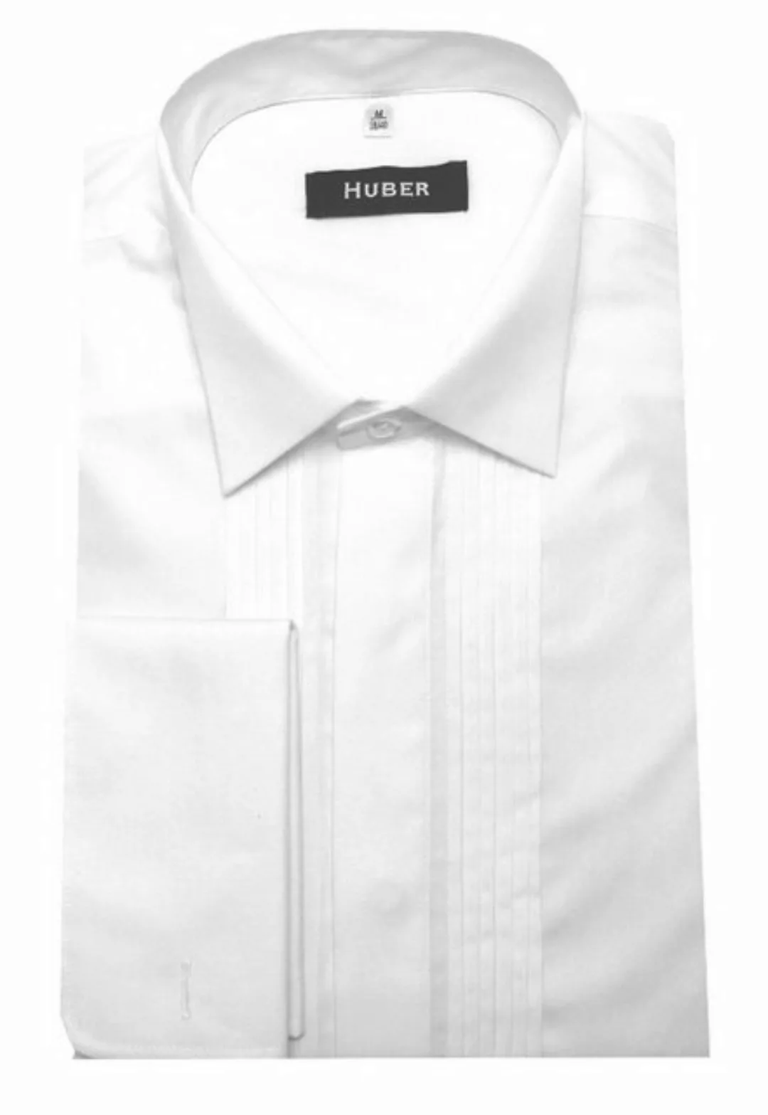 Huber Hemden Smokinghemd HU-0171 Kläppchen-Kragen, Plissee, Umschlag-Mansch günstig online kaufen
