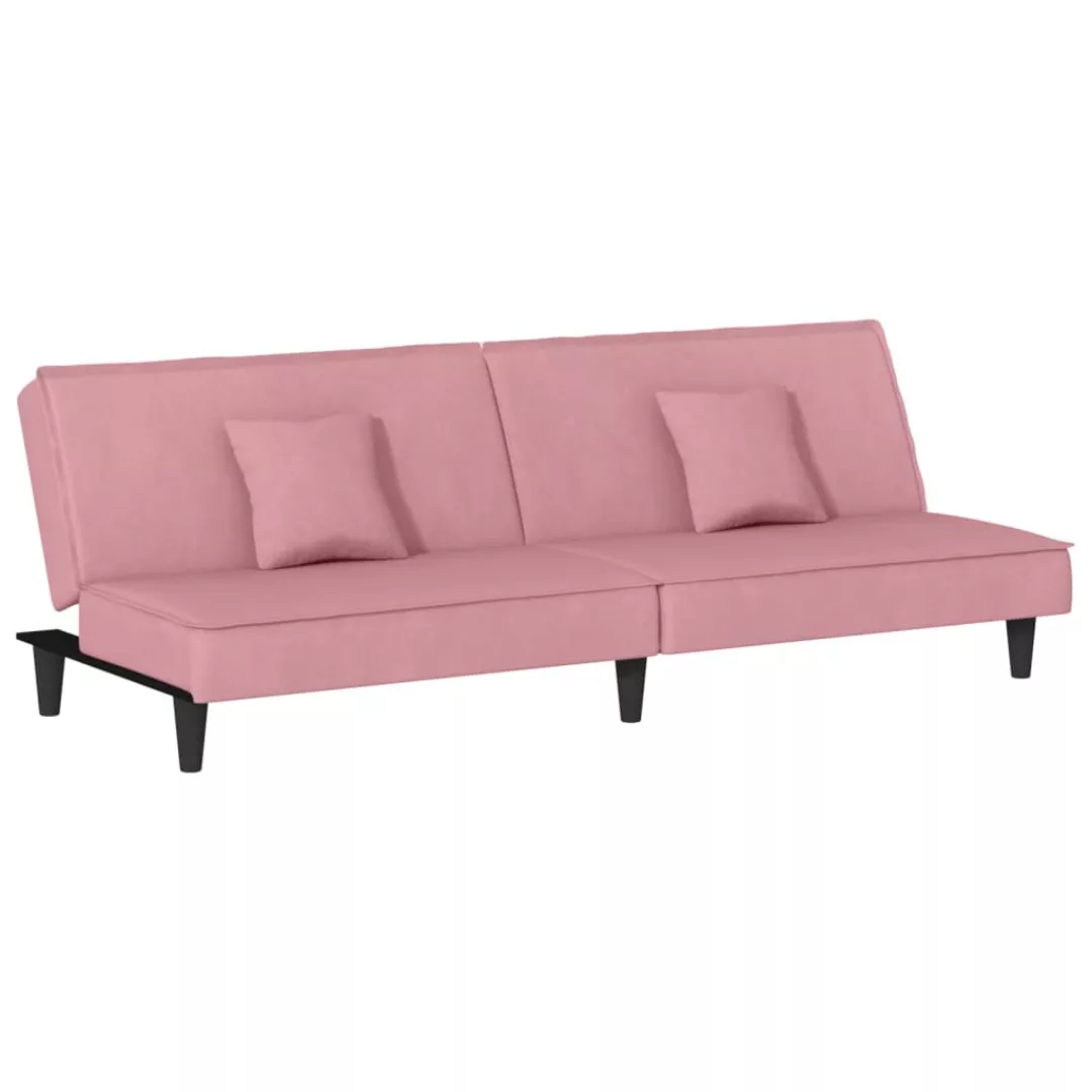 Vidaxl Schlafsofa Rosa Samt günstig online kaufen