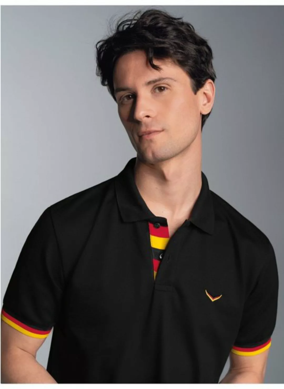 Trigema Poloshirt TRIGEMA Deutschland Poloshirt (1-tlg) günstig online kaufen