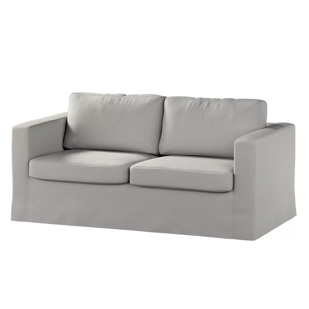 Bezug für Karlstad 2-Sitzer Sofa nicht ausklappbar, lang, grau-beige, Sofah günstig online kaufen