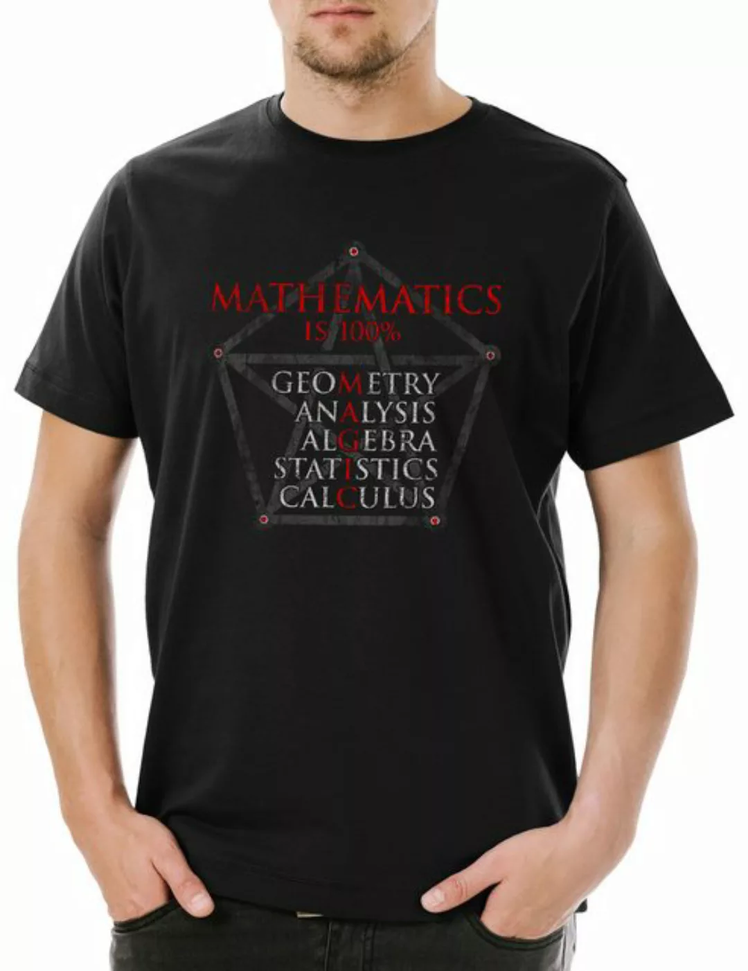 Urban Backwoods Print-Shirt Mathematic Magic Herren T-Shirt Lehrer Teacher günstig online kaufen