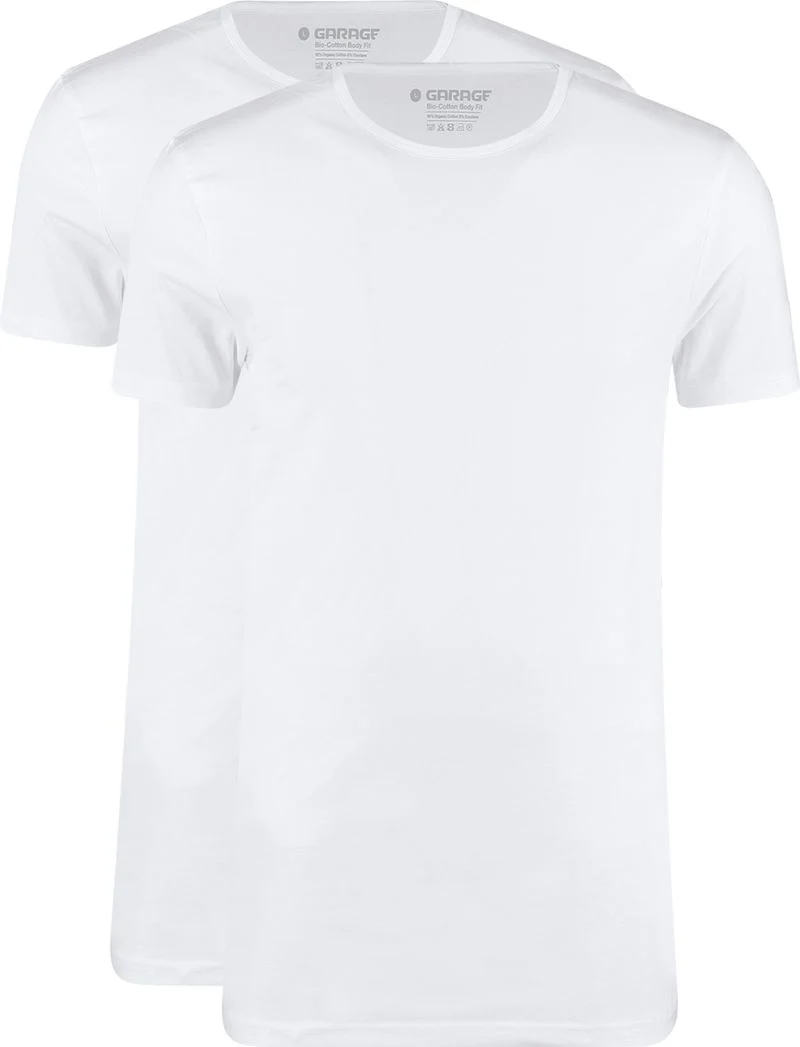 Garage 2-Pack Basic T-shirt Bio Weiß - Größe XXL günstig online kaufen