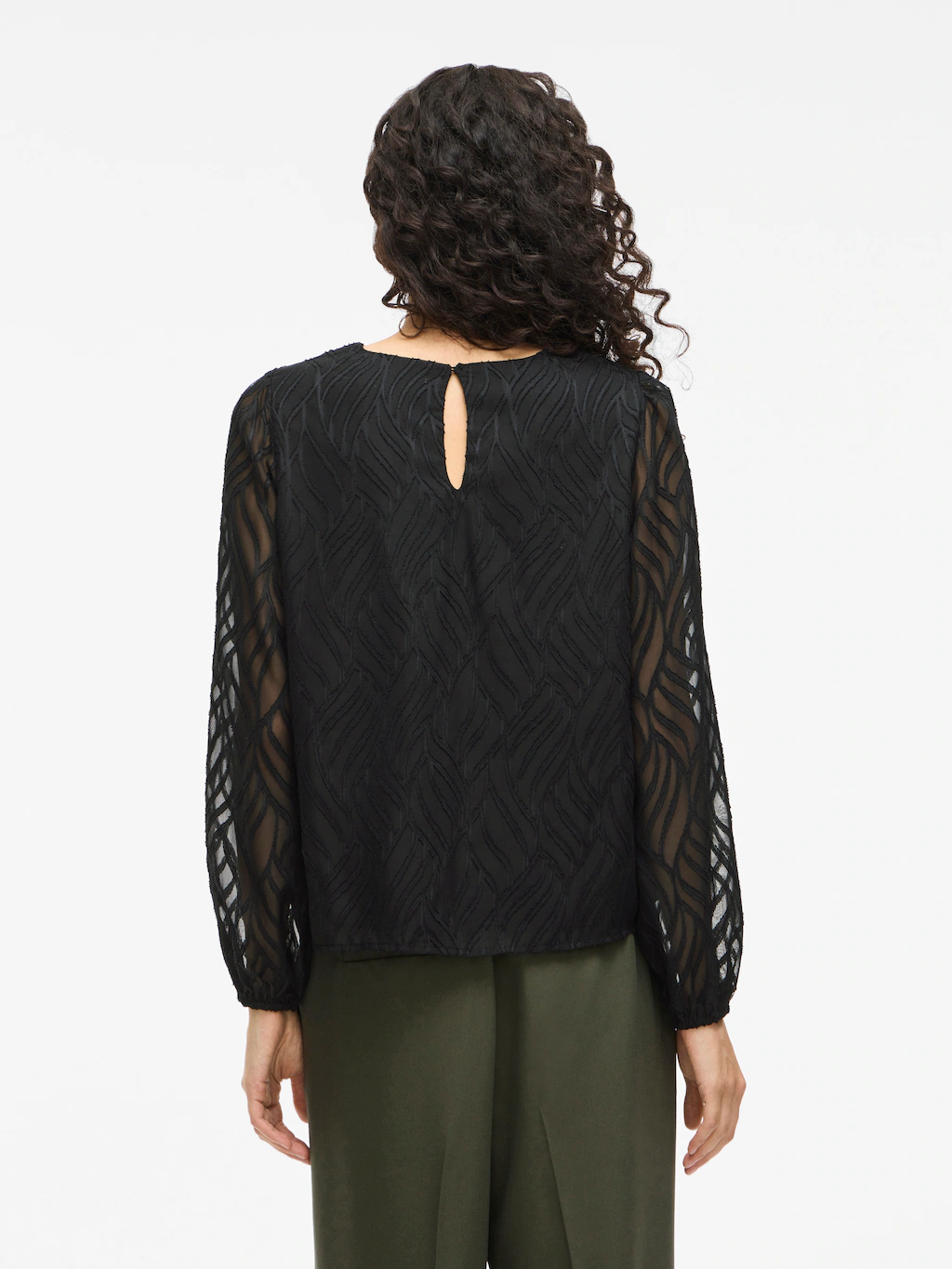 Vila Blusenshirt "VIMIKA O-NECK L/S TOP - NOOS" günstig online kaufen