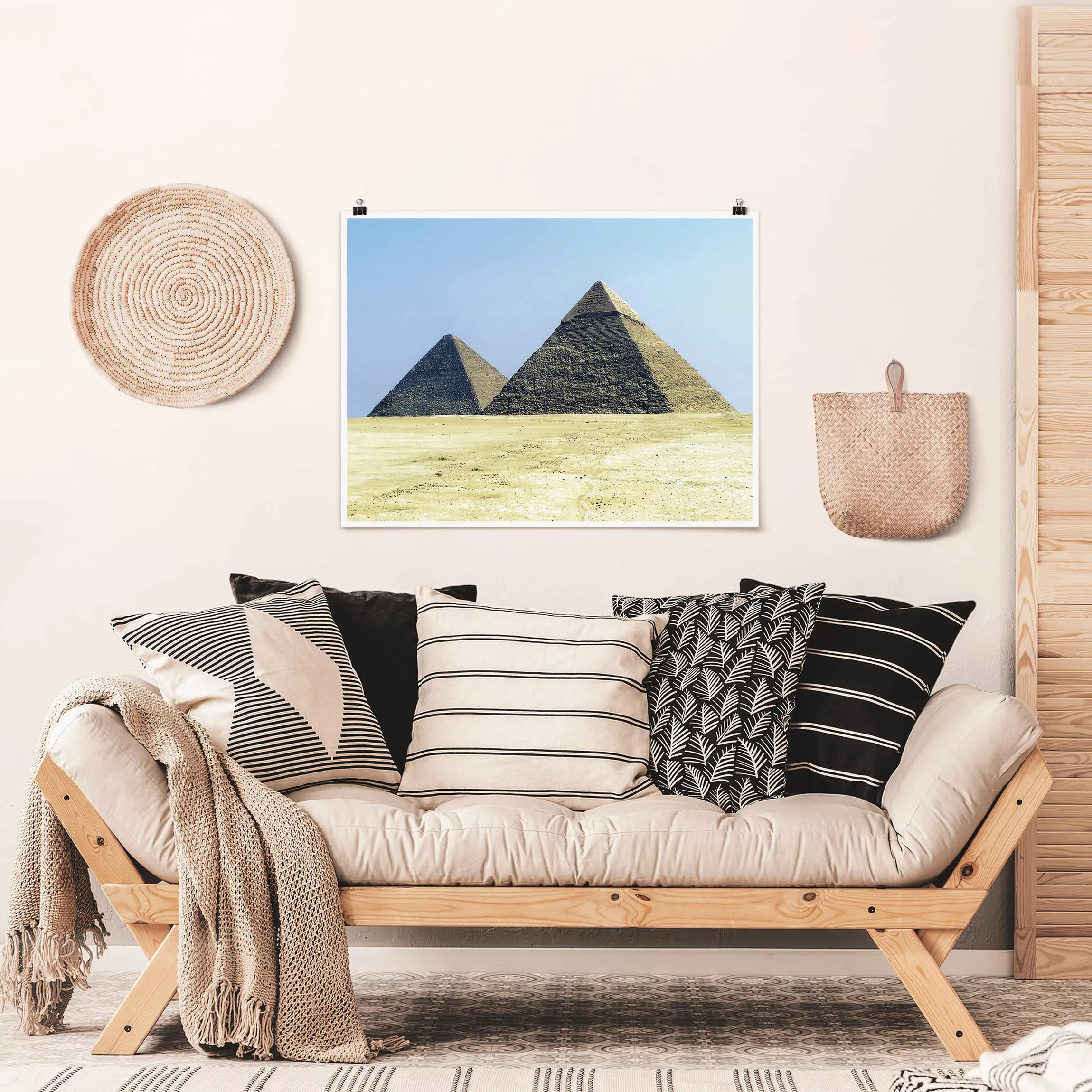 Poster Architektur & Skyline - Querformat Pyramids Of Gizeh günstig online kaufen