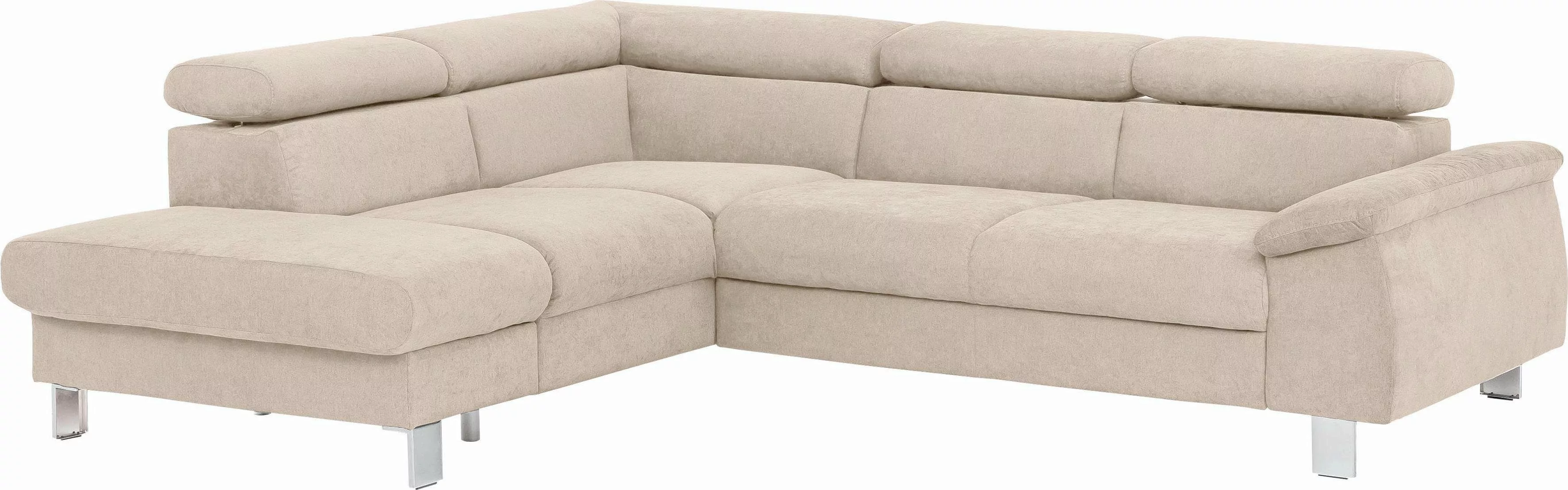 COTTA Ecksofa "Komaris L-Form", inklusive Kopf- bzw. Rückenverstellung, wah günstig online kaufen