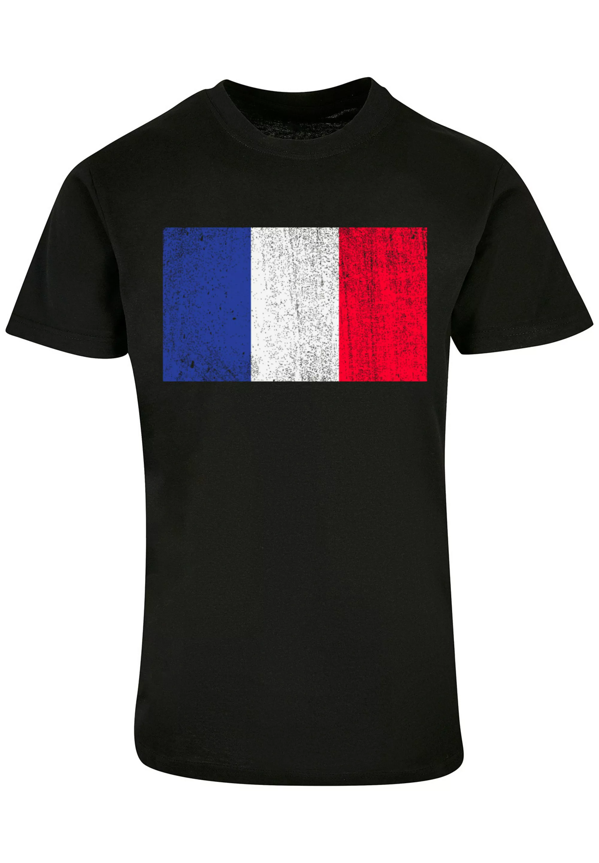 F4NT4STIC T-Shirt "Frankreich Flagge France distressed", Print günstig online kaufen