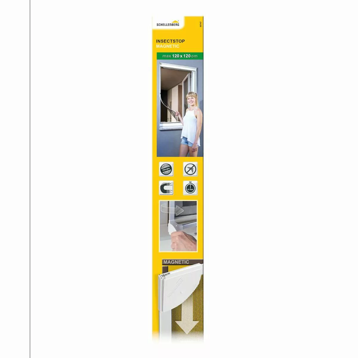 SCHELLENBERG Insektenschutz-Fensterrahmen ohne bohren, Magnetrahmen mit günstig online kaufen