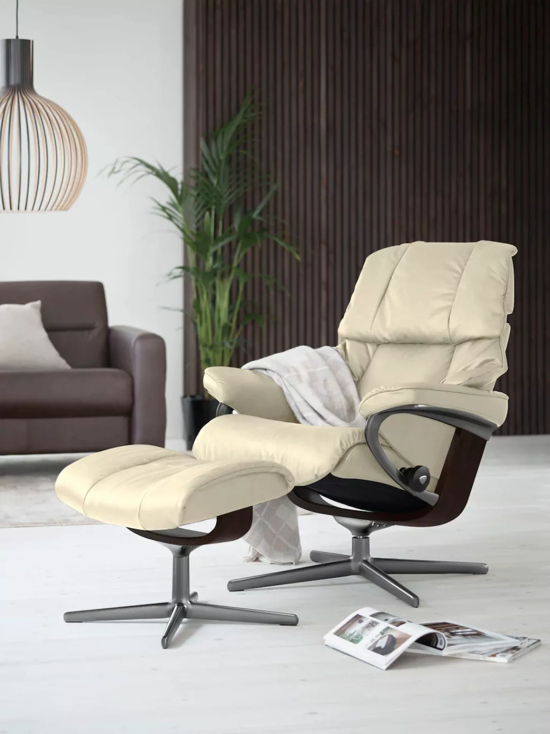 Stressless Relaxsessel "Reno", mit Cross Base, Größe S, M & L, Holzakzent B günstig online kaufen