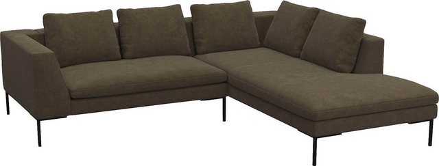 FLEXLUX Ecksofa »Loano, superbequemer Sitzkomfort durch Kaltschaum im Sitz, günstig online kaufen