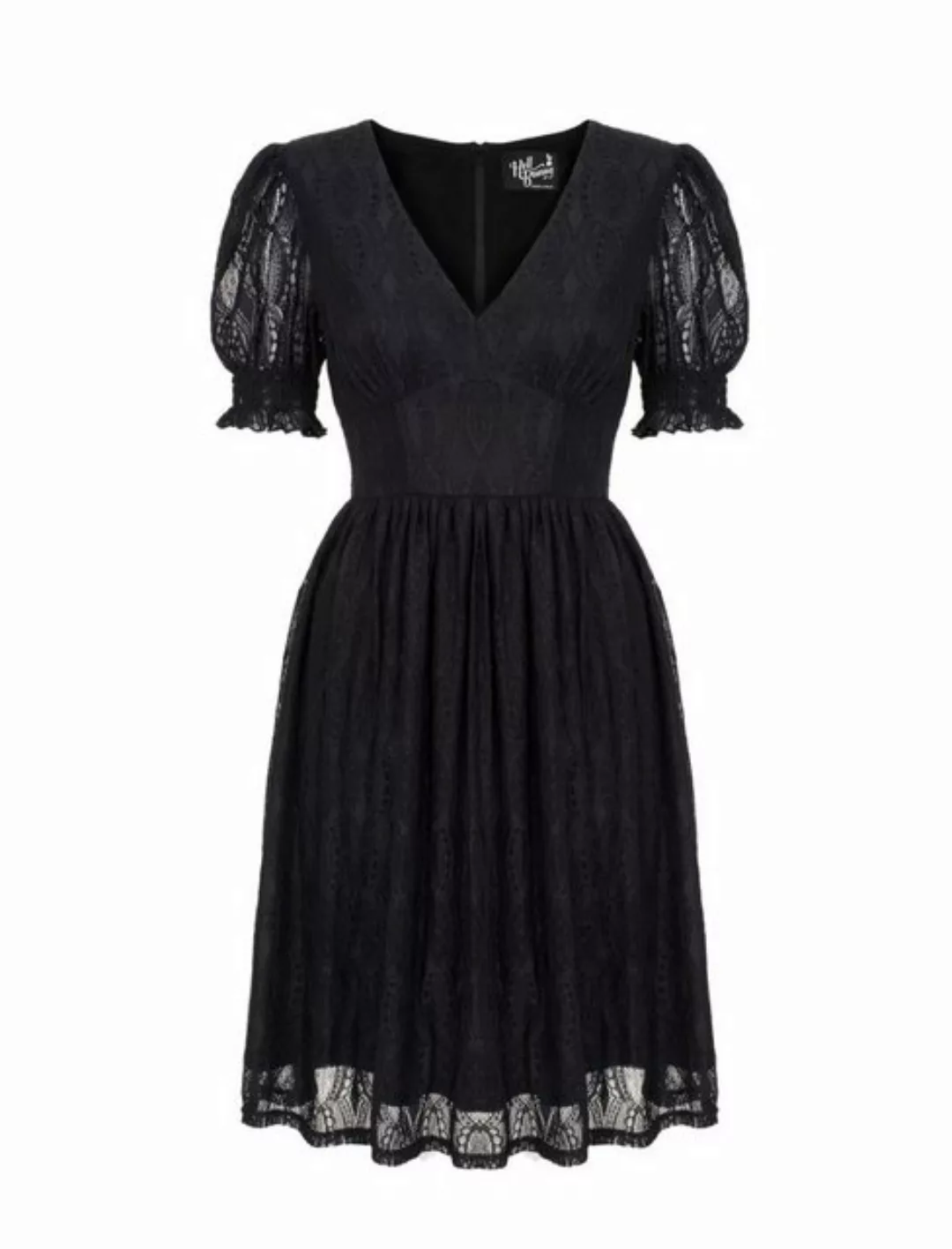 Hell Bunny A-Linien-Kleid Mortem Mini Dress Retro Vintage Spitze Lace Dress günstig online kaufen