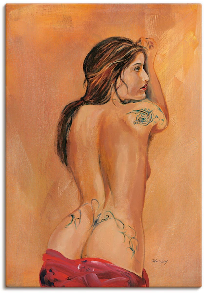 Artland Leinwandbild "Tattoo Mädchen", Frau, (1 St.), auf Keilrahmen gespan günstig online kaufen