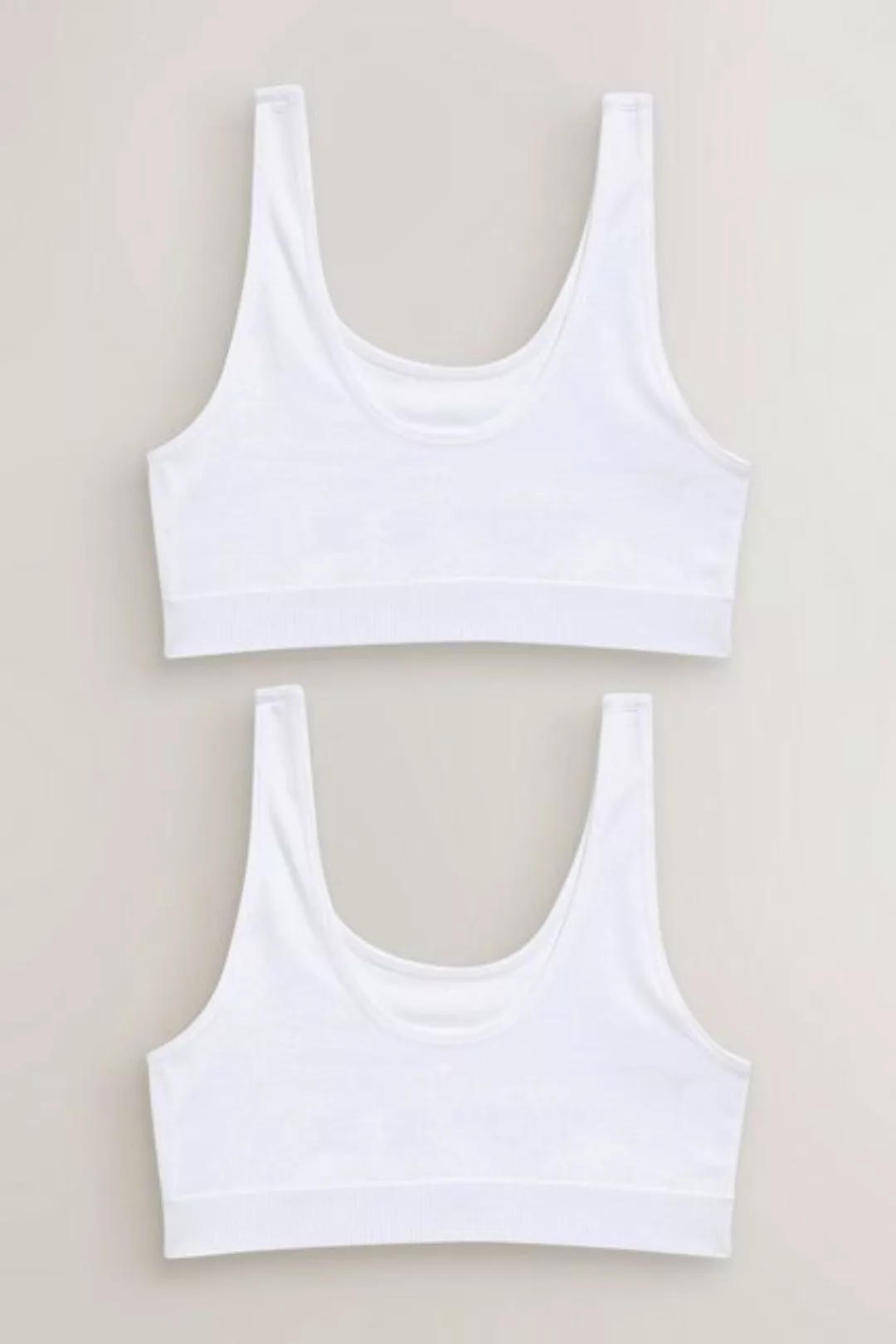 Next Crop-Top Nahtlose Kurztops mit U-Ausschnitt, 2er-Pack (2-tlg) günstig online kaufen