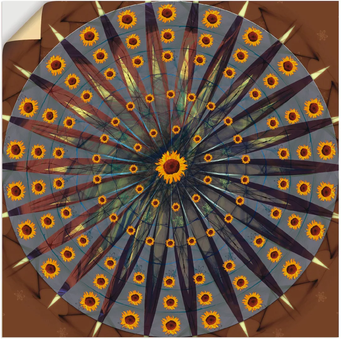 Artland Wandfolie »Mandala - Sonnenblume«, Muster, (1 St.), selbstklebend günstig online kaufen