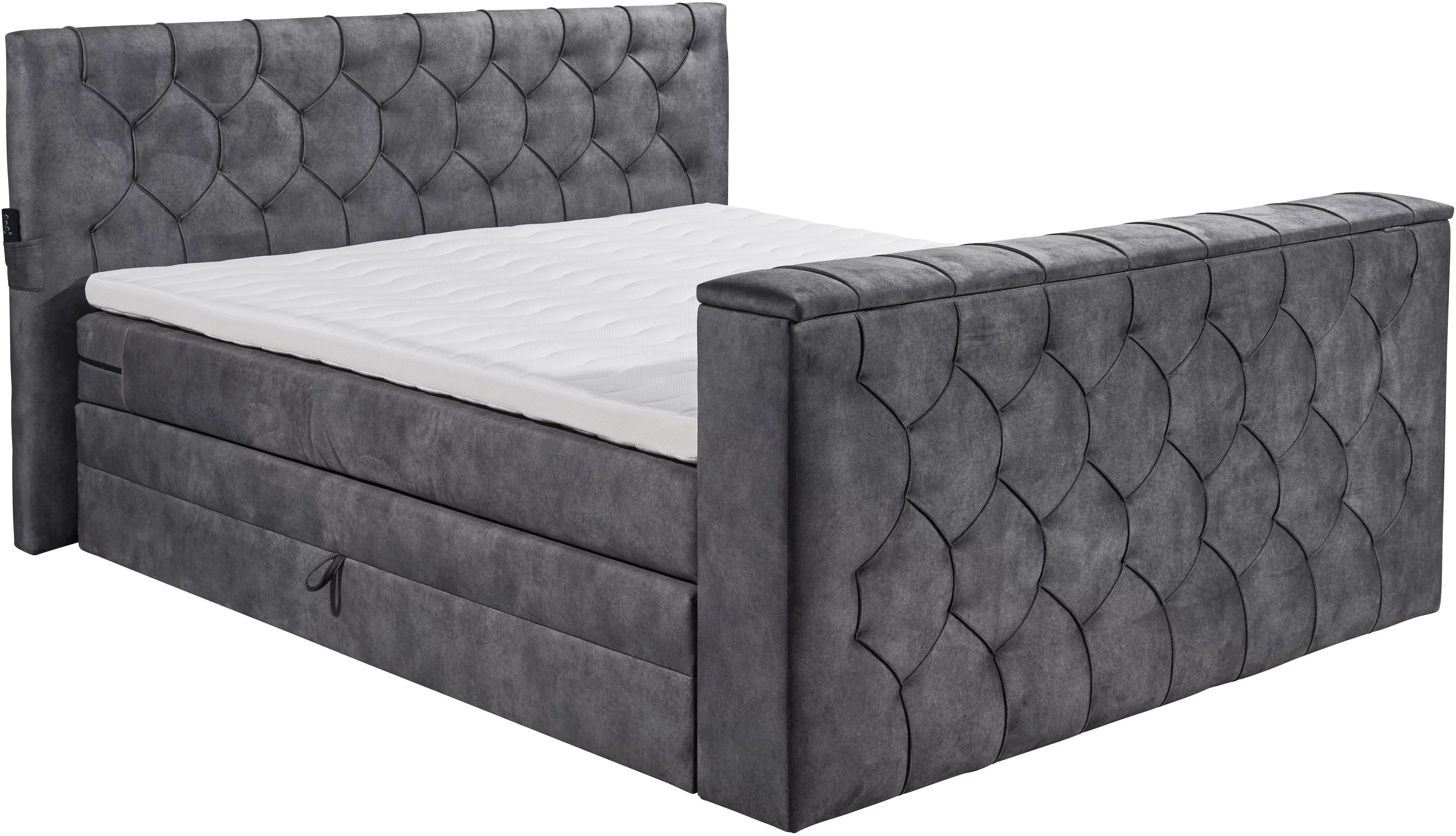 ED EXCITING DESIGN Boxspringbett »Springdale«, mit Bettkasten, motorisierte günstig online kaufen