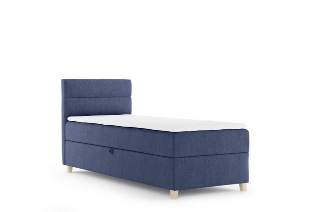 Beautysofa Boxspringbett Velour Bett DONNA MINI mit Matratze, Topper Polste günstig online kaufen