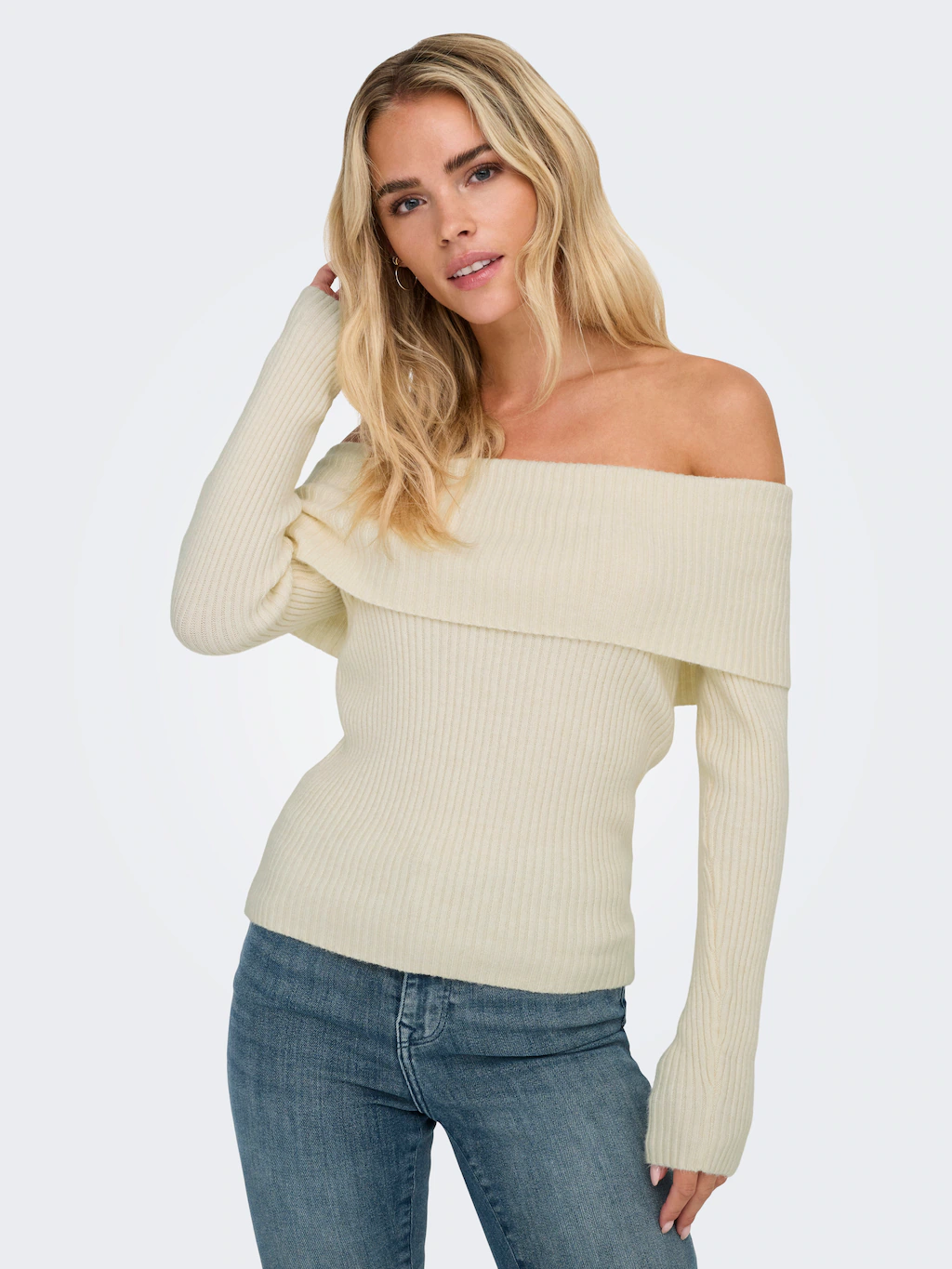 ONLY Strickpullover "ONLKATIA LS OFF SHOULDER KNT" günstig online kaufen