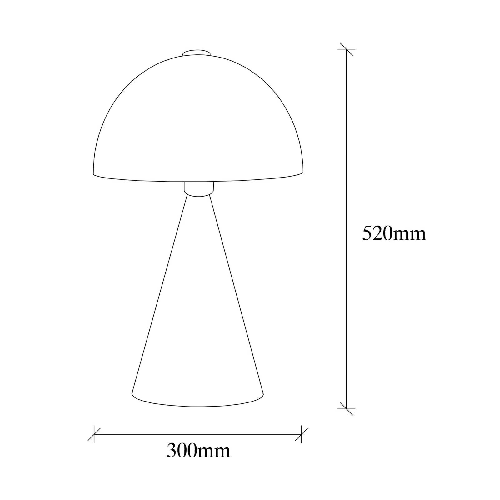 Tischlampe Dodo 5052, Höhe 52cm, weiß günstig online kaufen