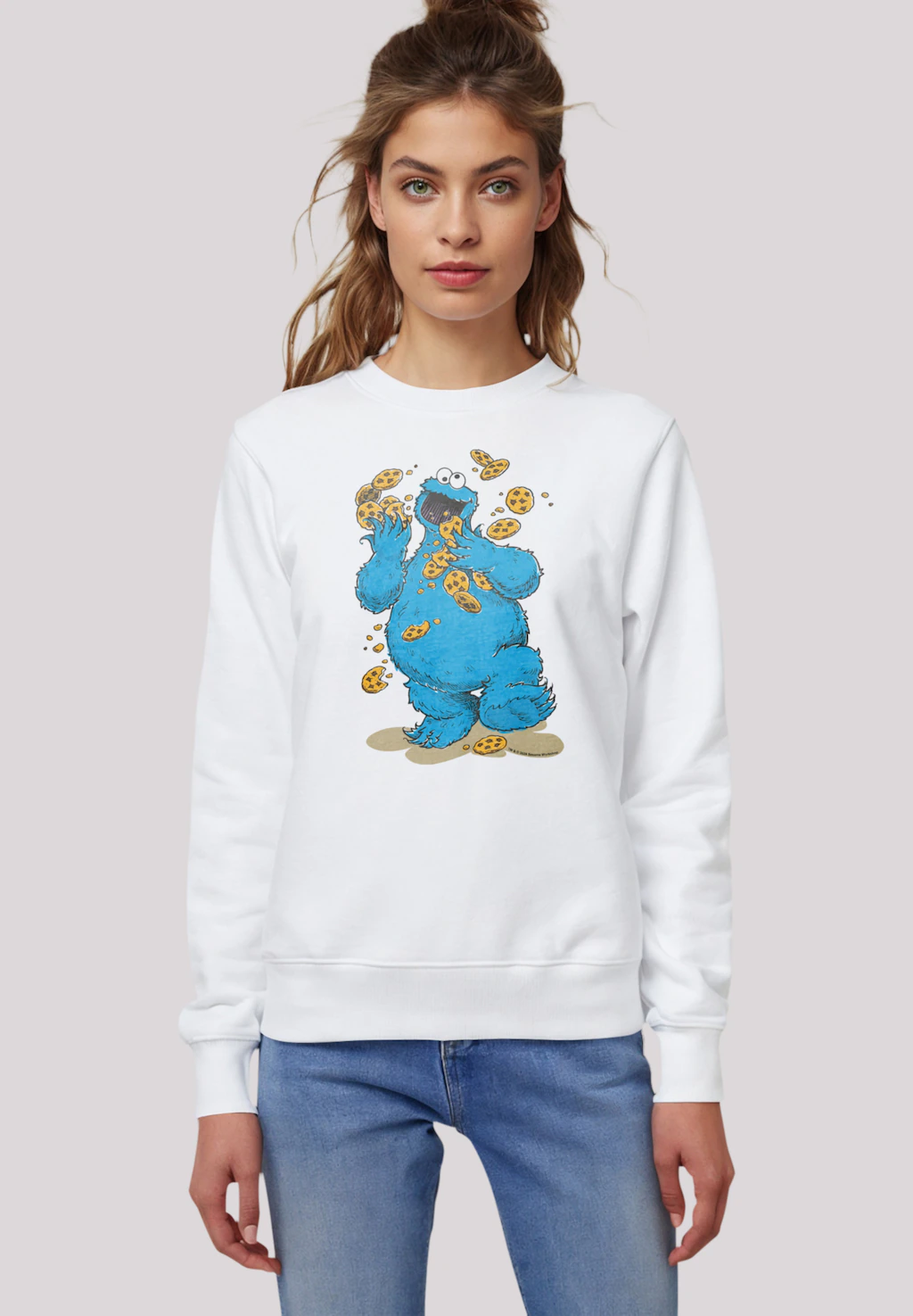 F4NT4STIC Sweatshirt "Sesamstraße Cookie Monster Cookies Everywere", Premiu günstig online kaufen