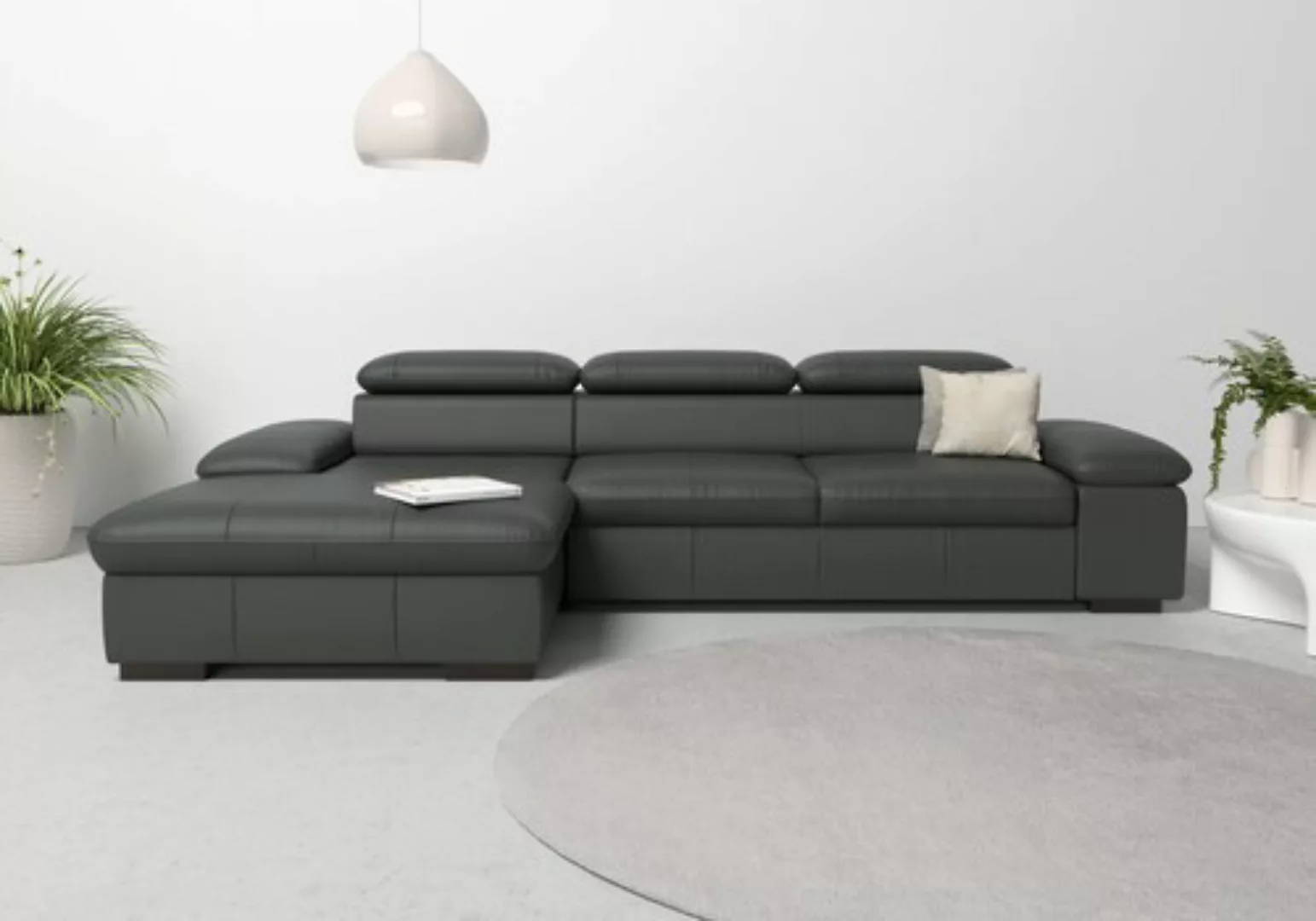 Home affaire Ecksofa »Alberto L-Form«, mit Kopfteilverstellung, wahlweise m günstig online kaufen