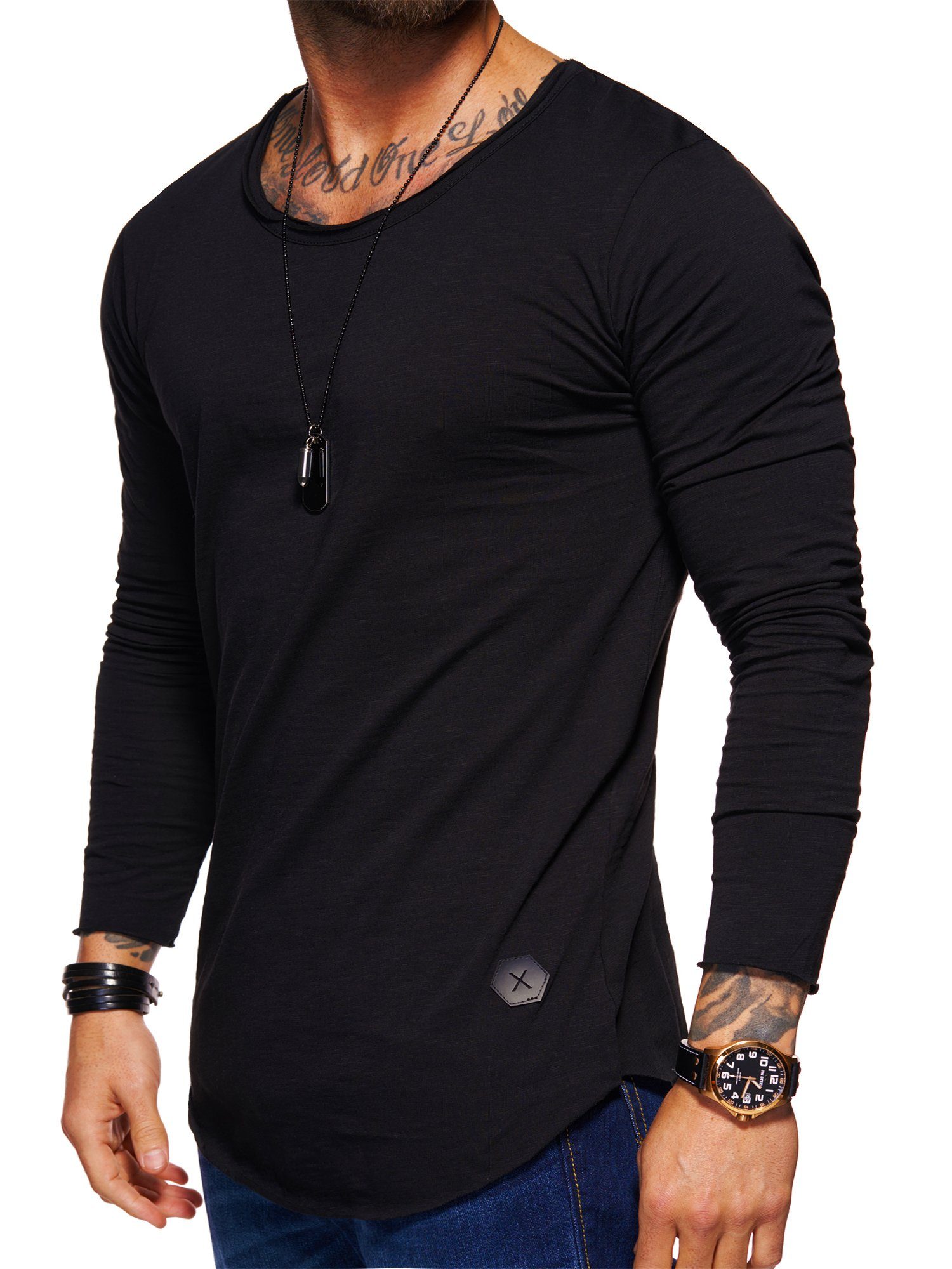 Style-Division Longsleeve SDDENTON Basic O-Neck im günstig online kaufen