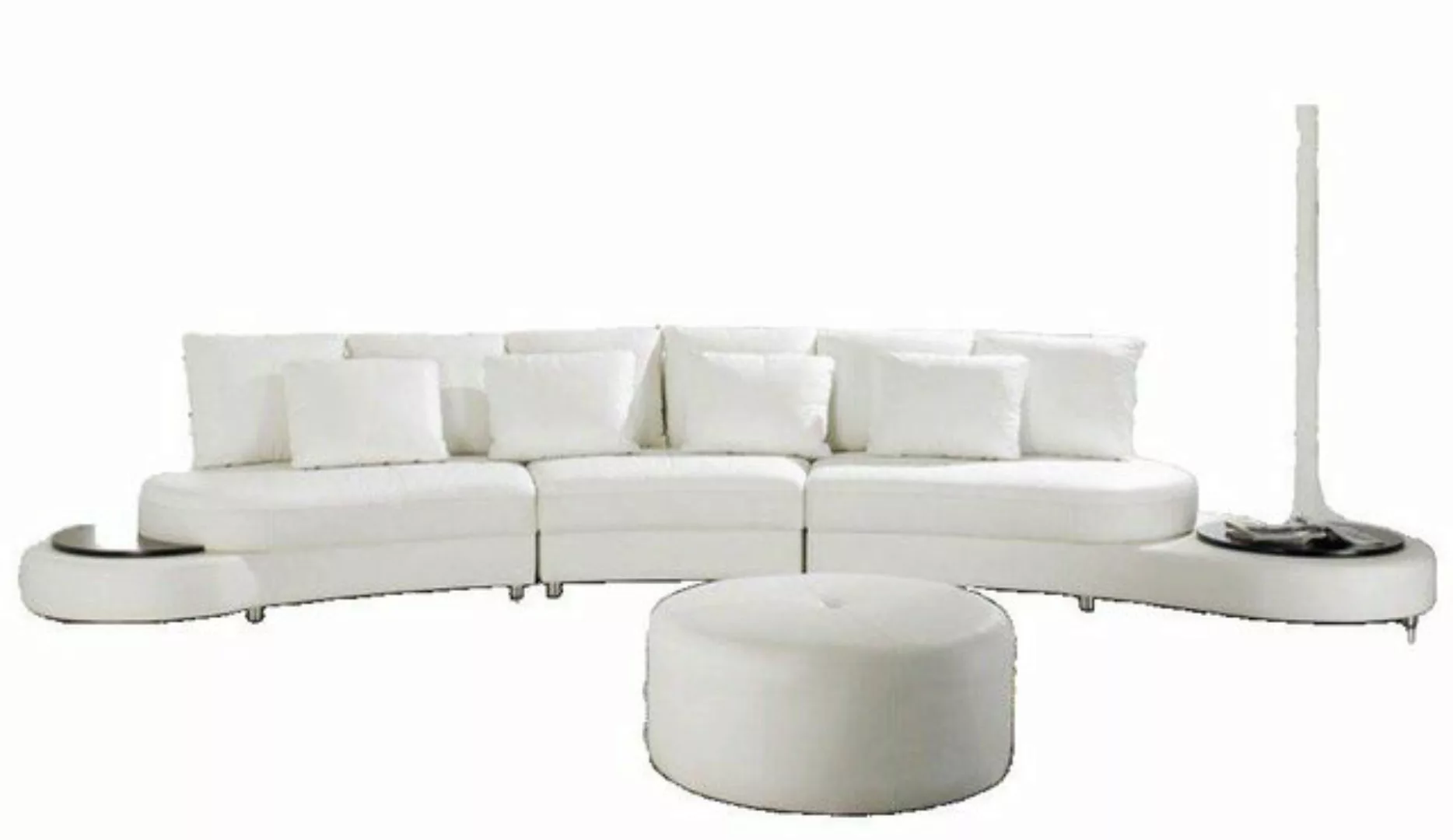 JVmoebel Sofa Weiße Wohnlandschaft luxus Sofa mit Ablageflächen Design Neu, günstig online kaufen