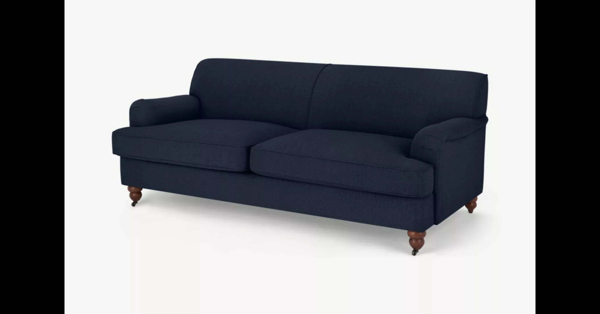 Orson 3-Sitzer Sofa, Dunkelblau - MADE.com günstig online kaufen