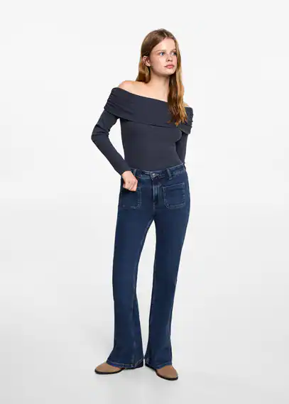 Flared Jeans mit Taschen günstig online kaufen