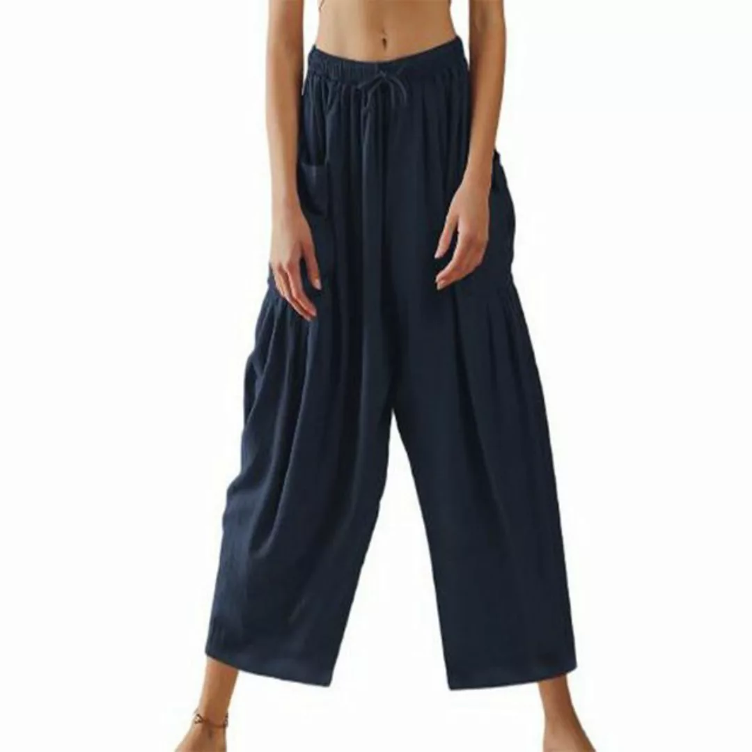 ZWY Loungepants Hose mit weitem Bein, lockere Sport-Yogahose, Heimhose günstig online kaufen