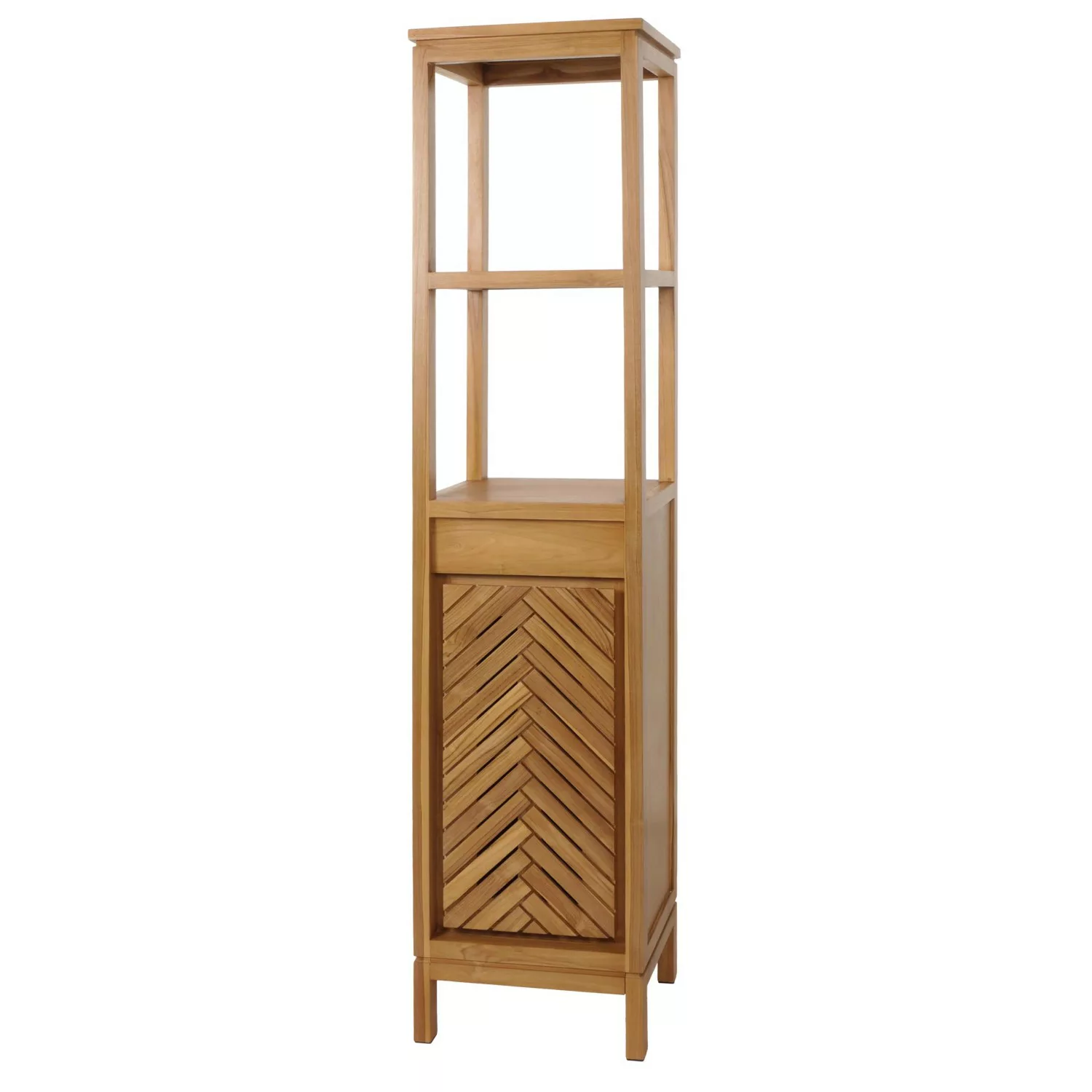 MCW Teak-Hochschrank M74 1 Tür 4 Fächer günstig online kaufen