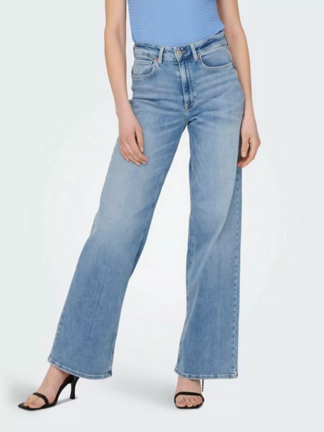 ONLY High-waist-Jeans ONLMADISON BLUSH HW WIDE DNM CRO371 NOOS günstig online kaufen