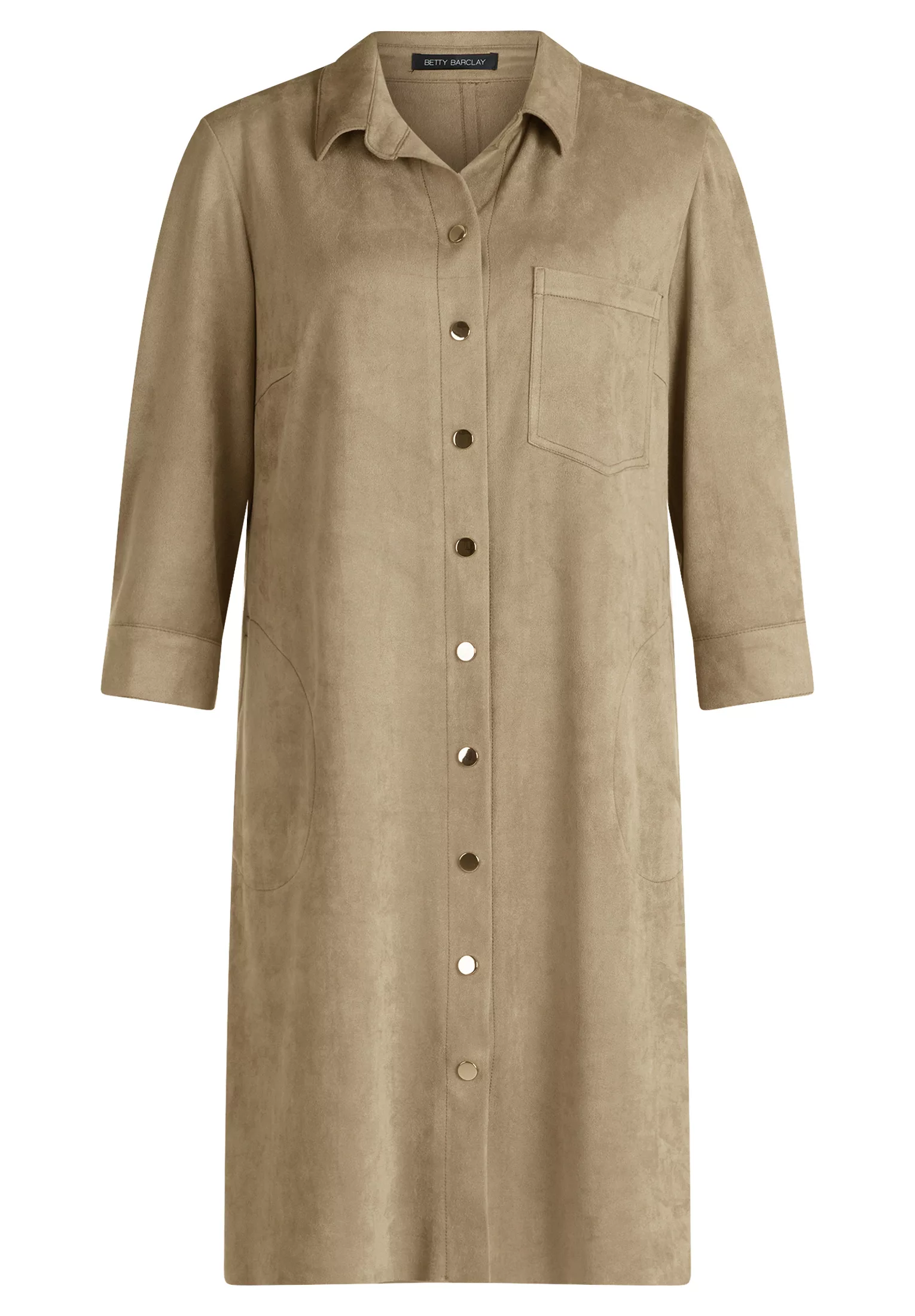 Betty Barclay Hemdblusenkleid "Betty Barclay Damen Hemdblusenkleid mit Knop günstig online kaufen