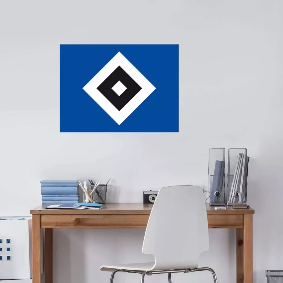 Wall-Art Wandtattoo »Hamburger SV Logo HSV«, (1 St.), selbstklebend, entfer günstig online kaufen