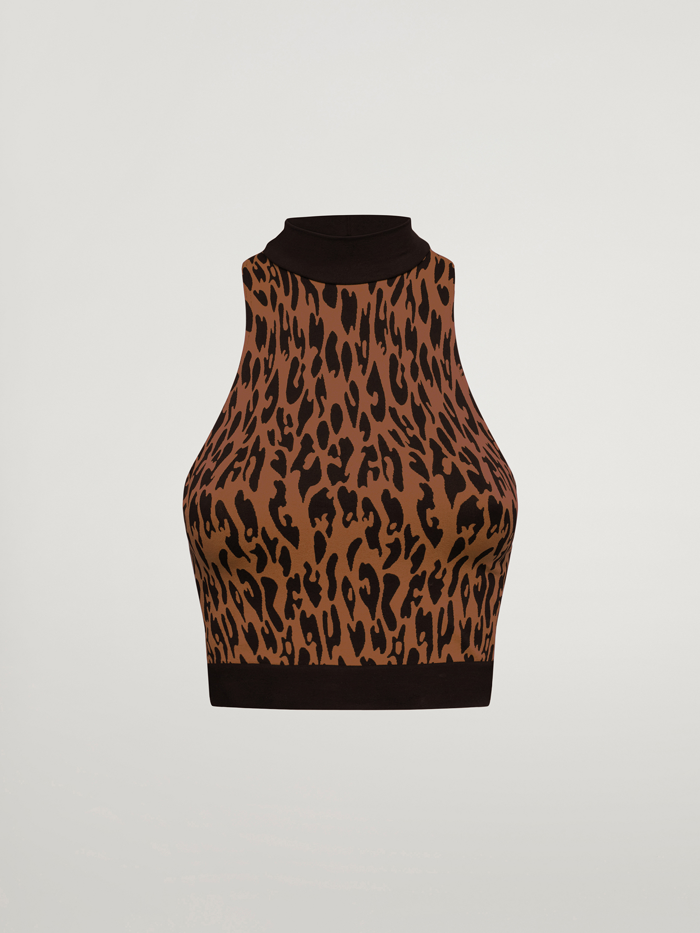 Wolford - C2C Leopard Top Sleeveless, Frau, coffee/black, Größe: XS günstig online kaufen