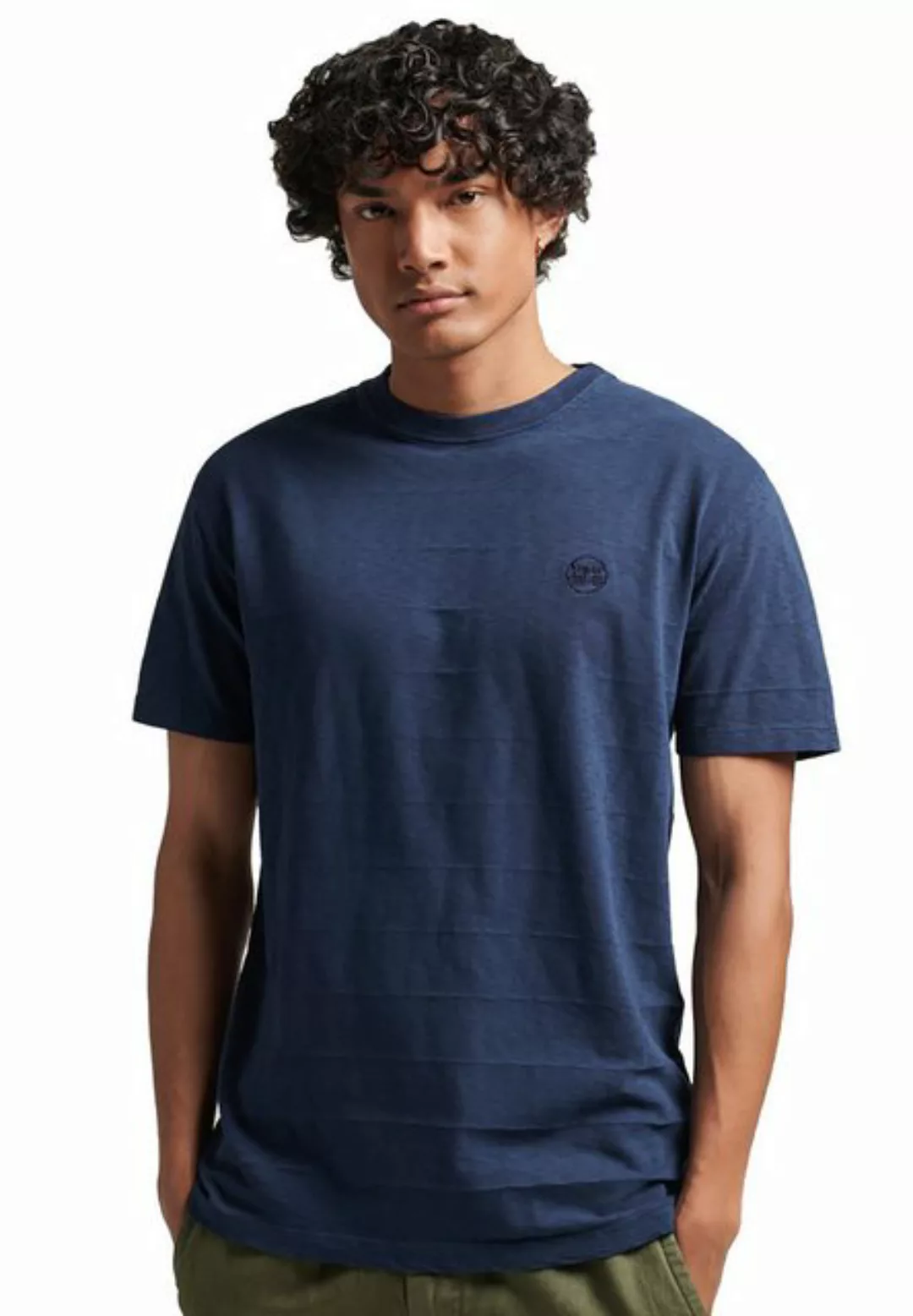 Superdry T-Shirt Superdry Herren T-Shirt VINTAGE TEXTURE TEE Eclipse Navy günstig online kaufen