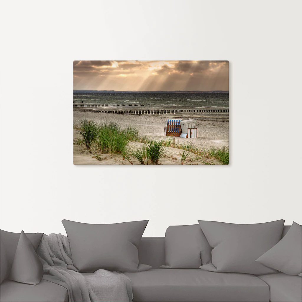 Artland Wandbild »Schwarzer Busch Strand auf Insel Poel«, Strand, (1 St.), günstig online kaufen