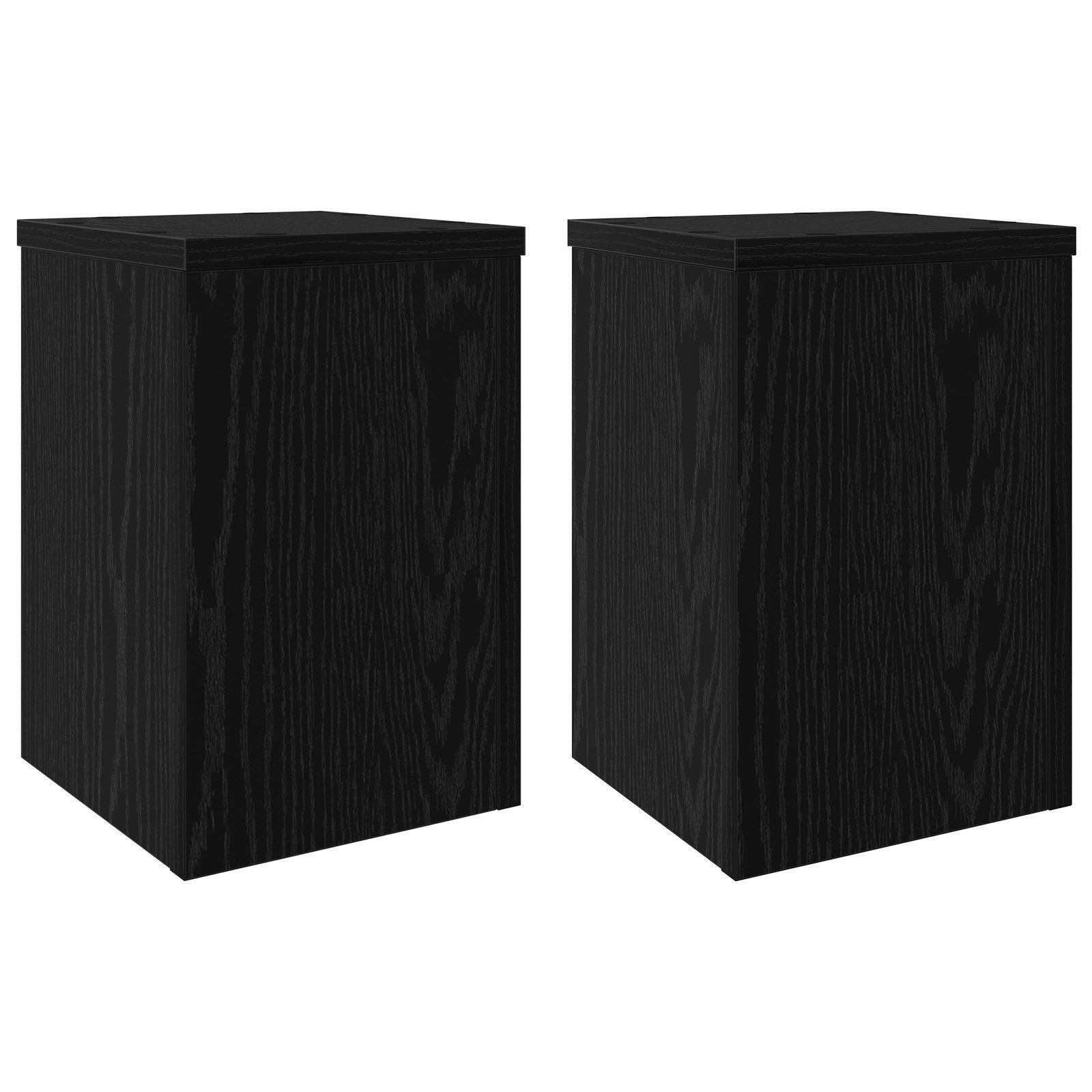 vidaXL Blumenständer Pflanzentische 2er Set Schwarz günstig online kaufen