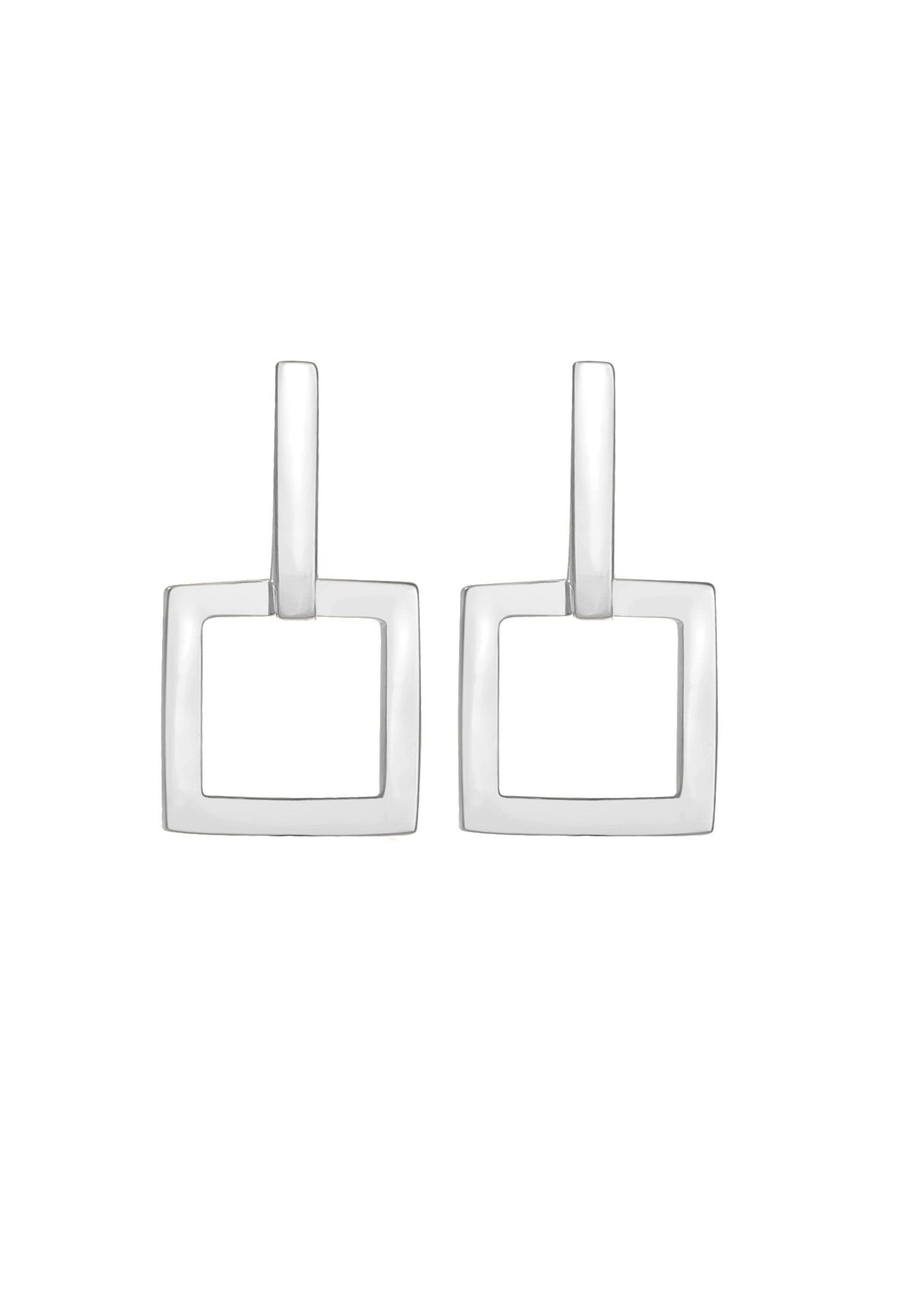 Elli Paar Ohrstecker Creolen Eckig Quadrat günstig online kaufen