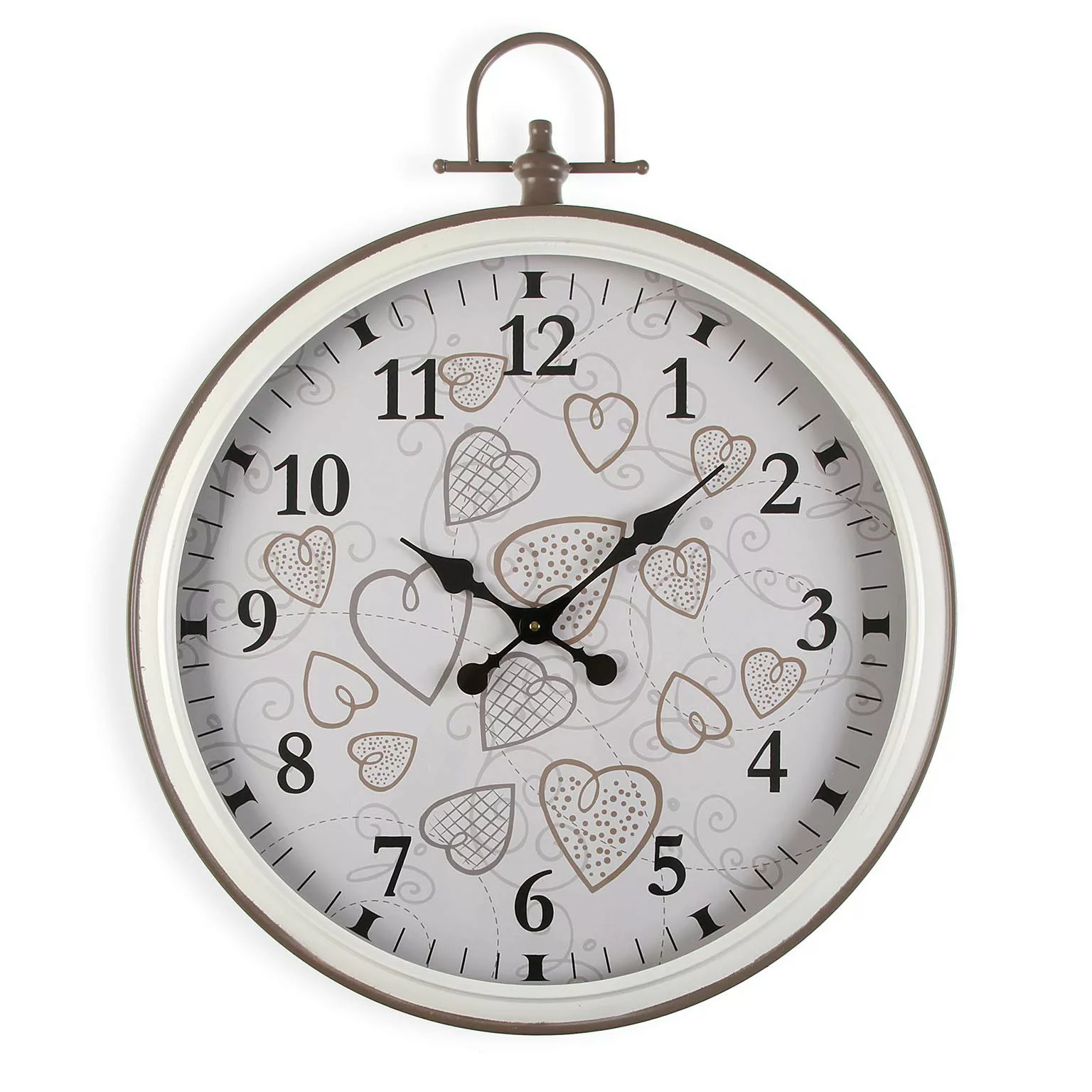 Wanduhr Versa Cozy Herzen Metall (5 X 73,5 X 60 Cm) günstig online kaufen