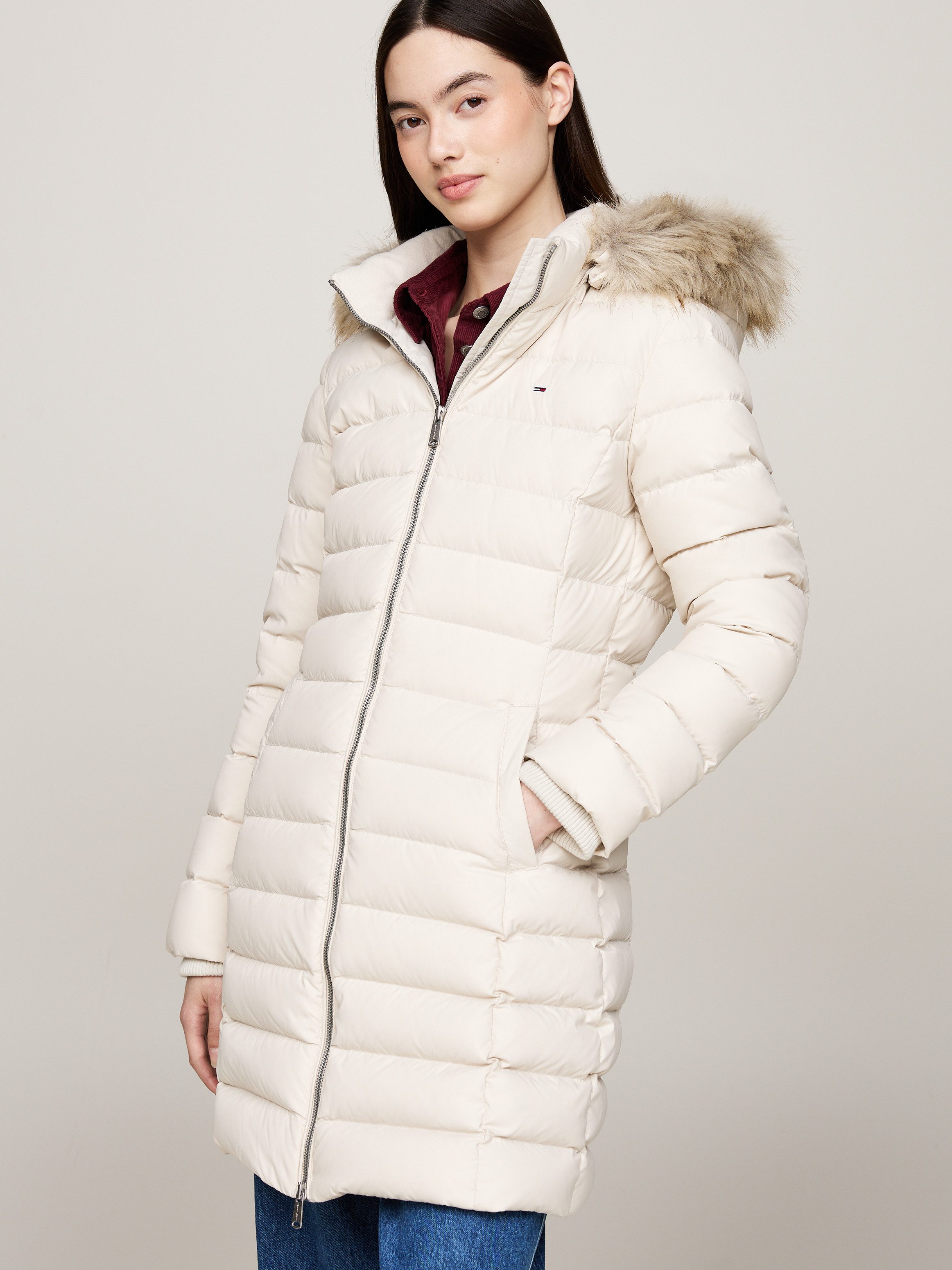 Tommy Jeans Steppmantel TJW ESSENTIAL HOODED günstig online kaufen