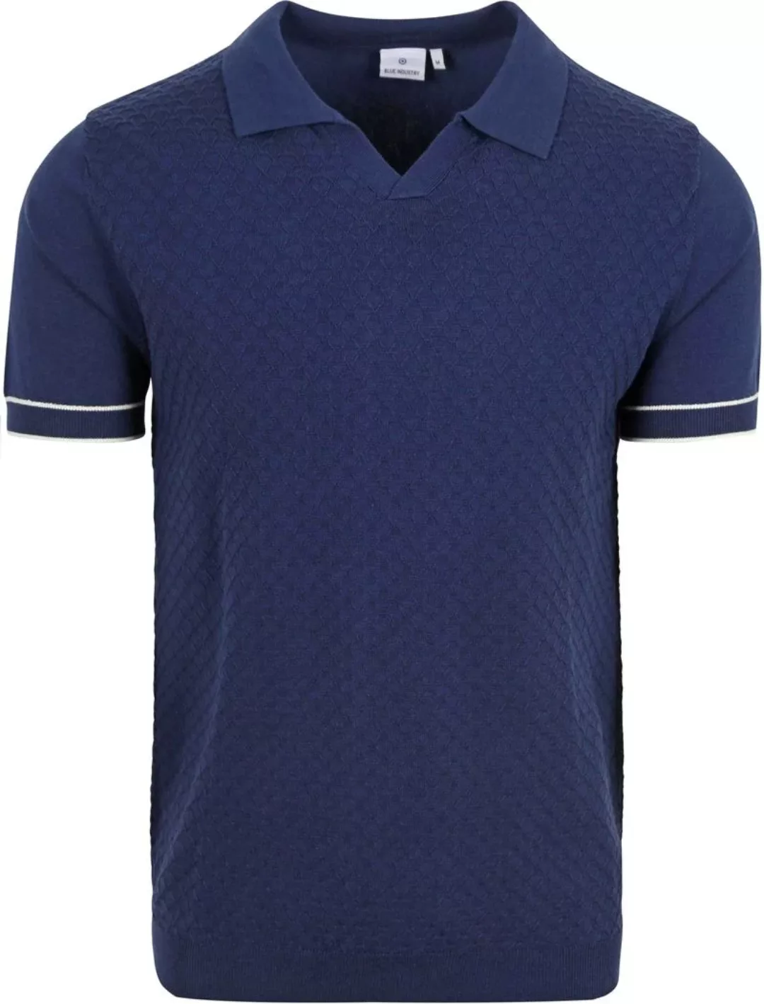 Blue Industry Knitted Poloshirt Riva Navy - Größe XXL günstig online kaufen