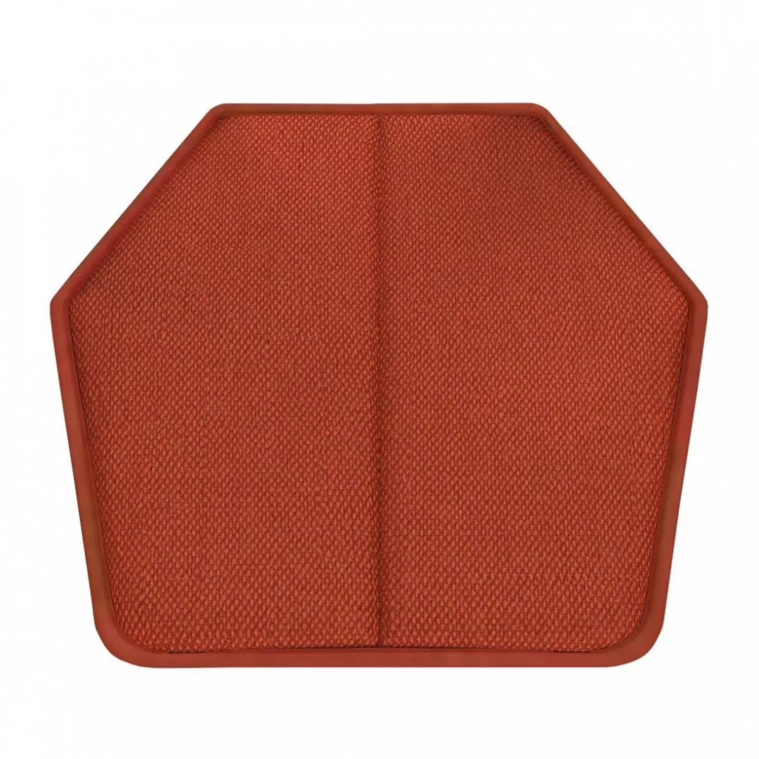 Magis - Chair One Sitzkissen - orange/Stoff Kvadrat Steelcut Trio F-088/LxB günstig online kaufen