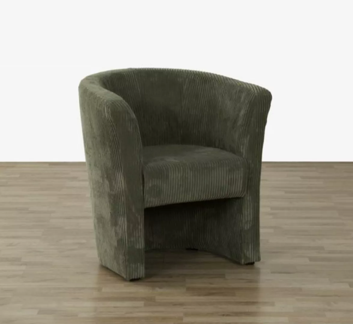 Sessel ca. 75x83x67 Cord Grün günstig online kaufen