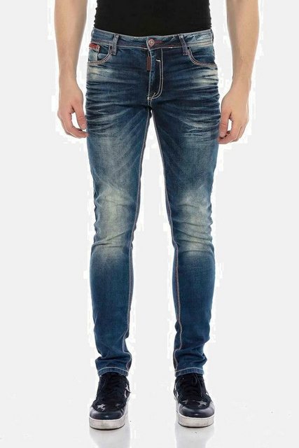 Cipo & Baxx Straight-Jeans Jeans im Straight Fit-Schnitt, CD557 günstig online kaufen