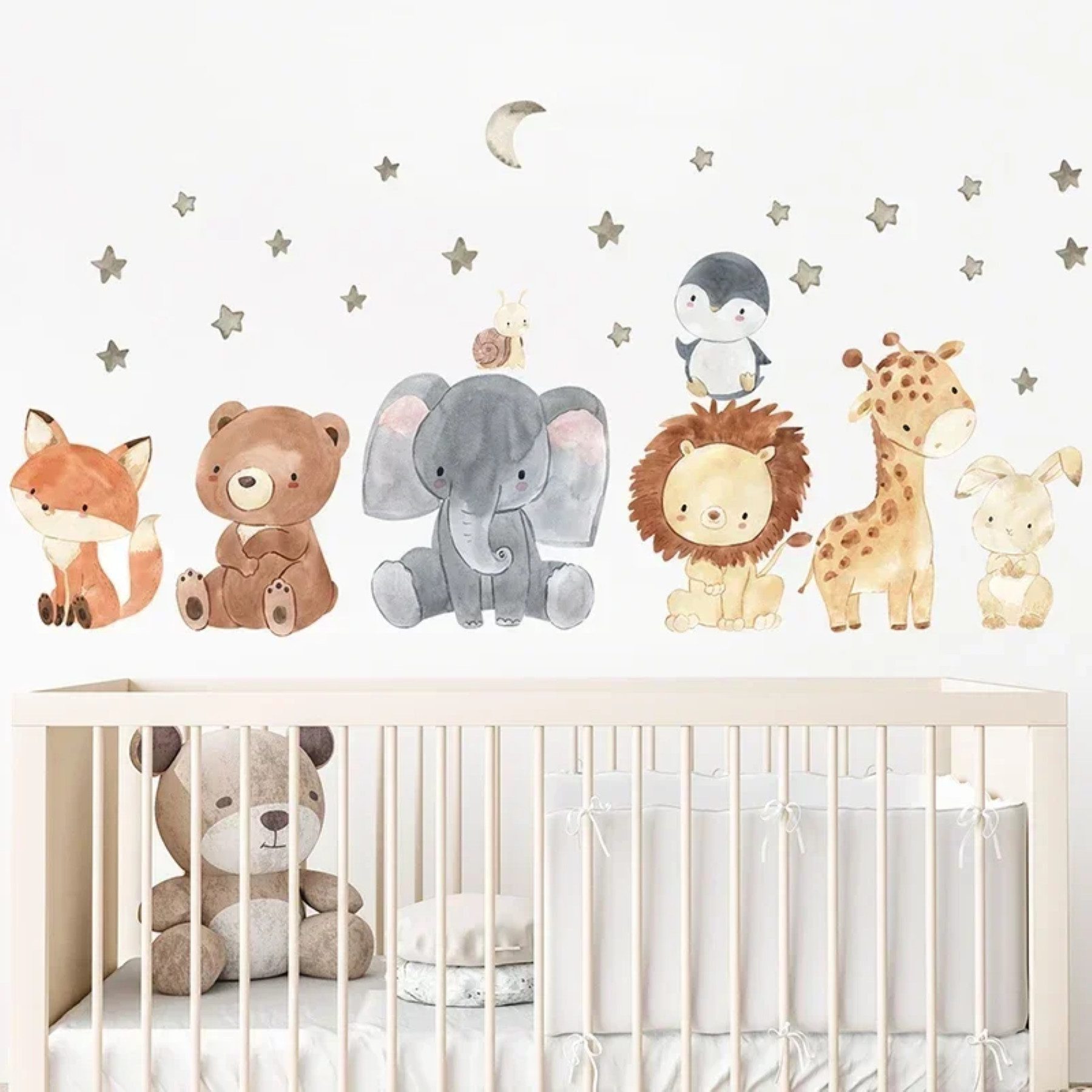 Montegoni Wandsticker Tiere Wandsticker für Kinderzimmer günstig online kaufen