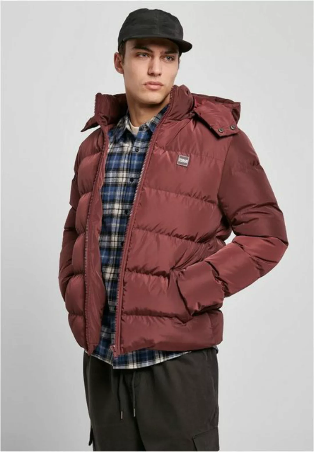 URBAN CLASSICS Allwetterjacke "Urban Classics Herren Hooded Puffer Jacket", günstig online kaufen