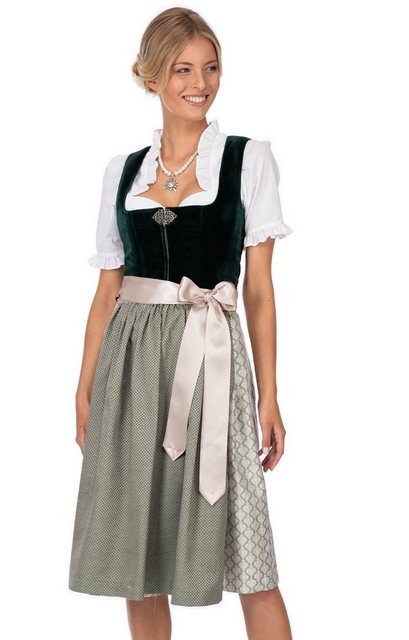 MarJo Trachtenkleid Midi Dirndl 2tlg. 65cm CHERA smaragd günstig online kaufen