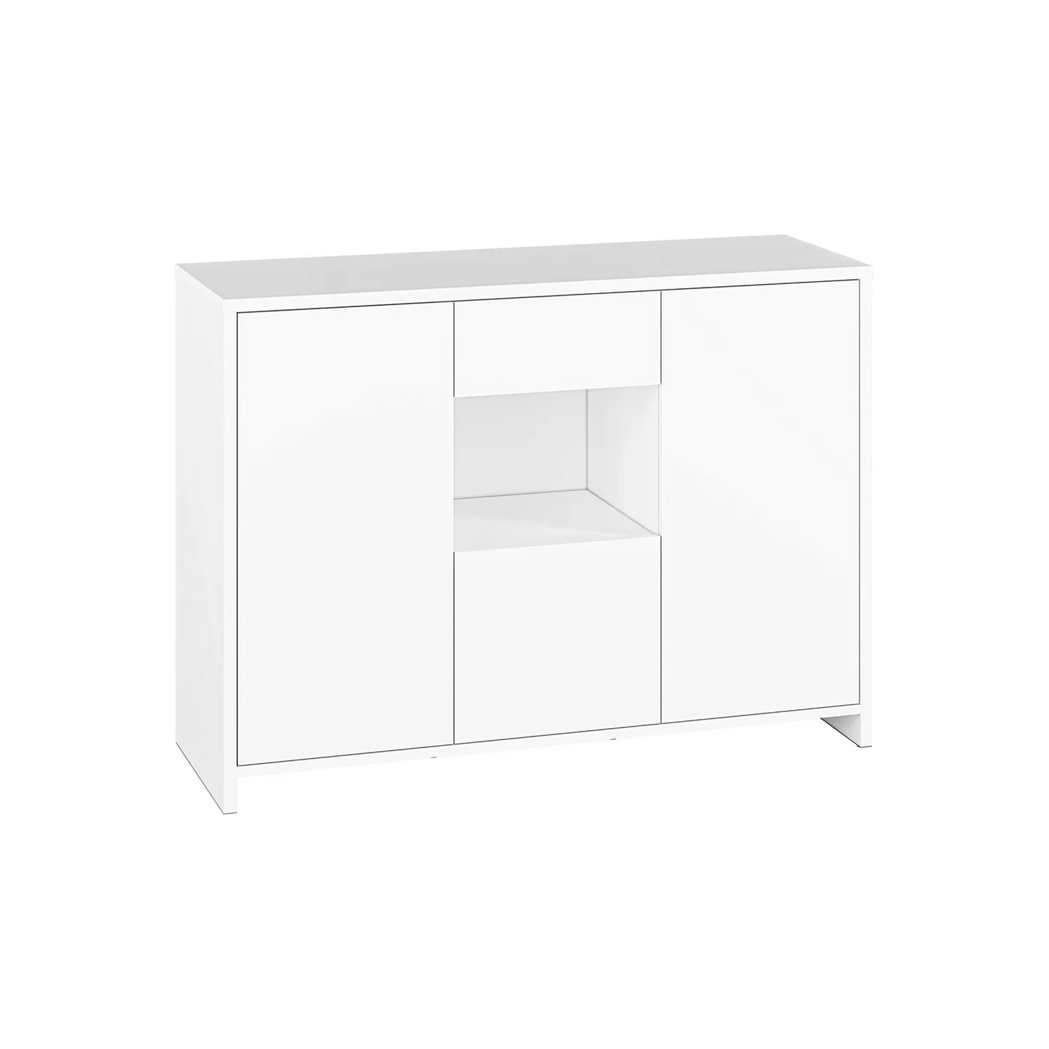 Sideboard für Büro, Wohnzimmer oder Kinderzimmer KADEN-131 in weiß, B/H/T: günstig online kaufen
