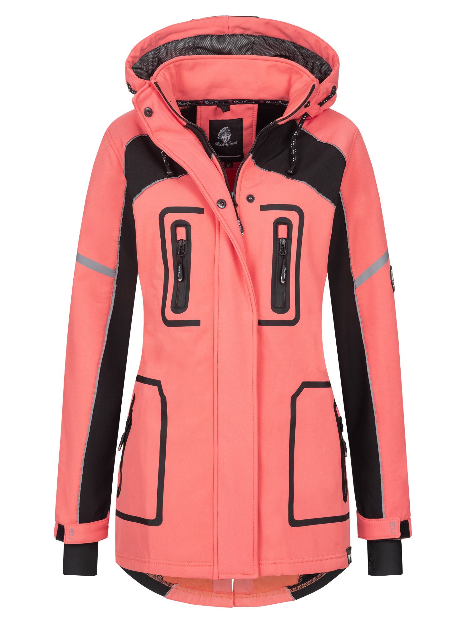 Rock Creek Softshelljacke Damen Softshellmantel Wanderjacke günstig online kaufen
