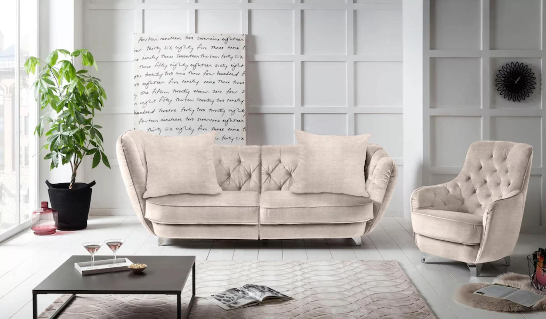 Leonique Big-Sofa »Retro« günstig online kaufen